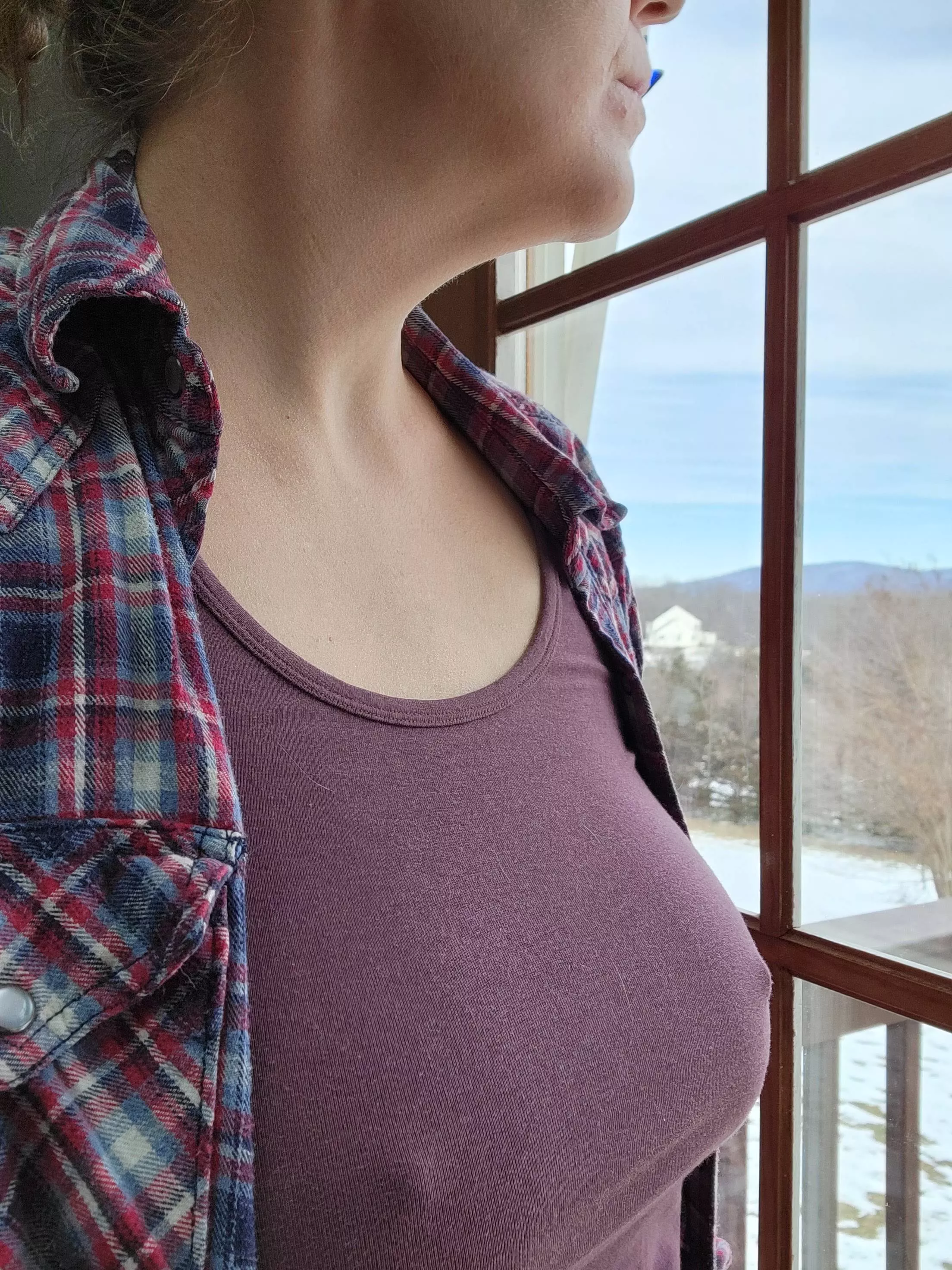 The snow outside is almost melted! I'm so excited about it I forgot to wear a bra posted by msjanejenkins