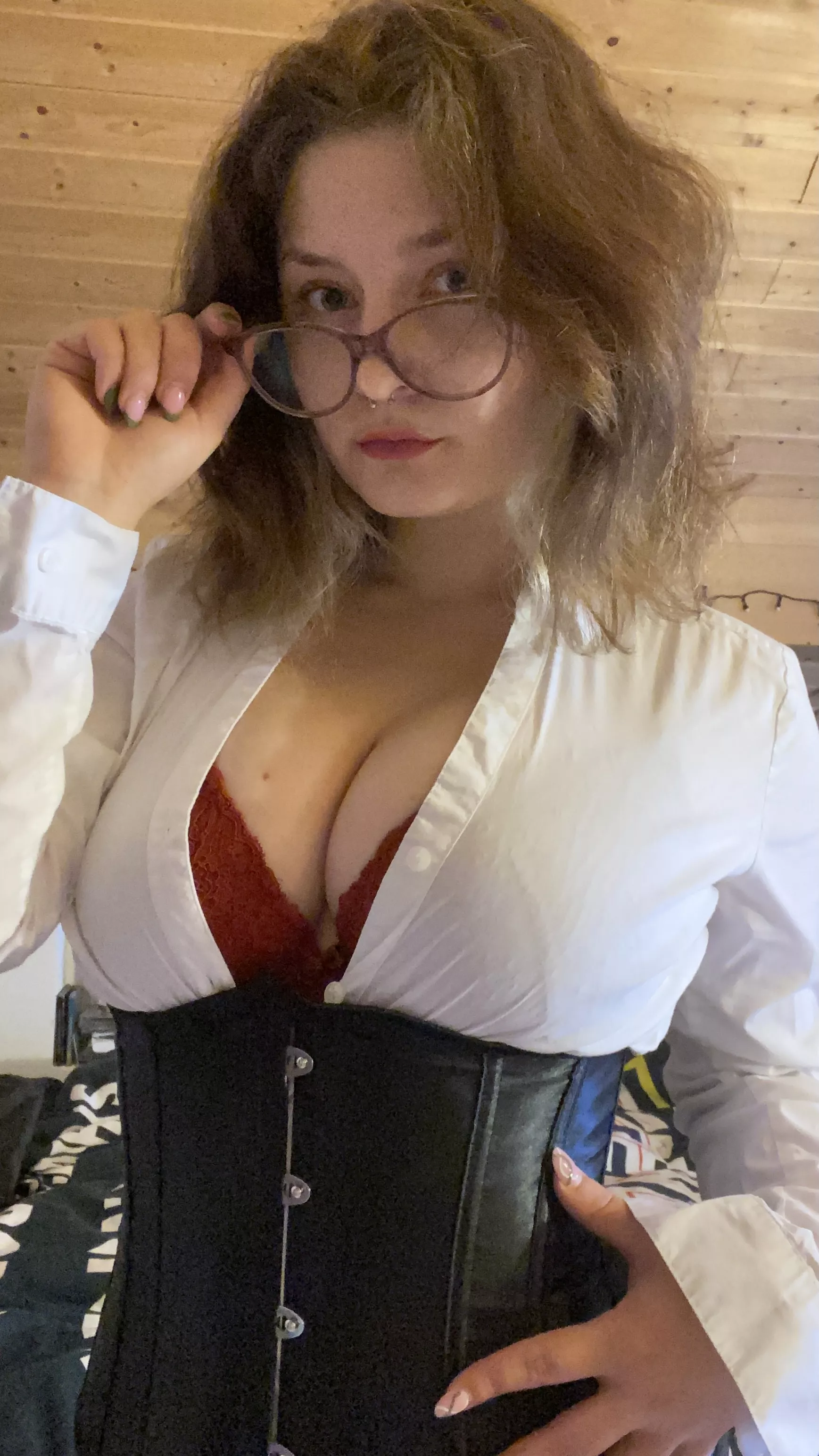 The teacher you always wanted is wearing a corset posted by Alayssia_OF