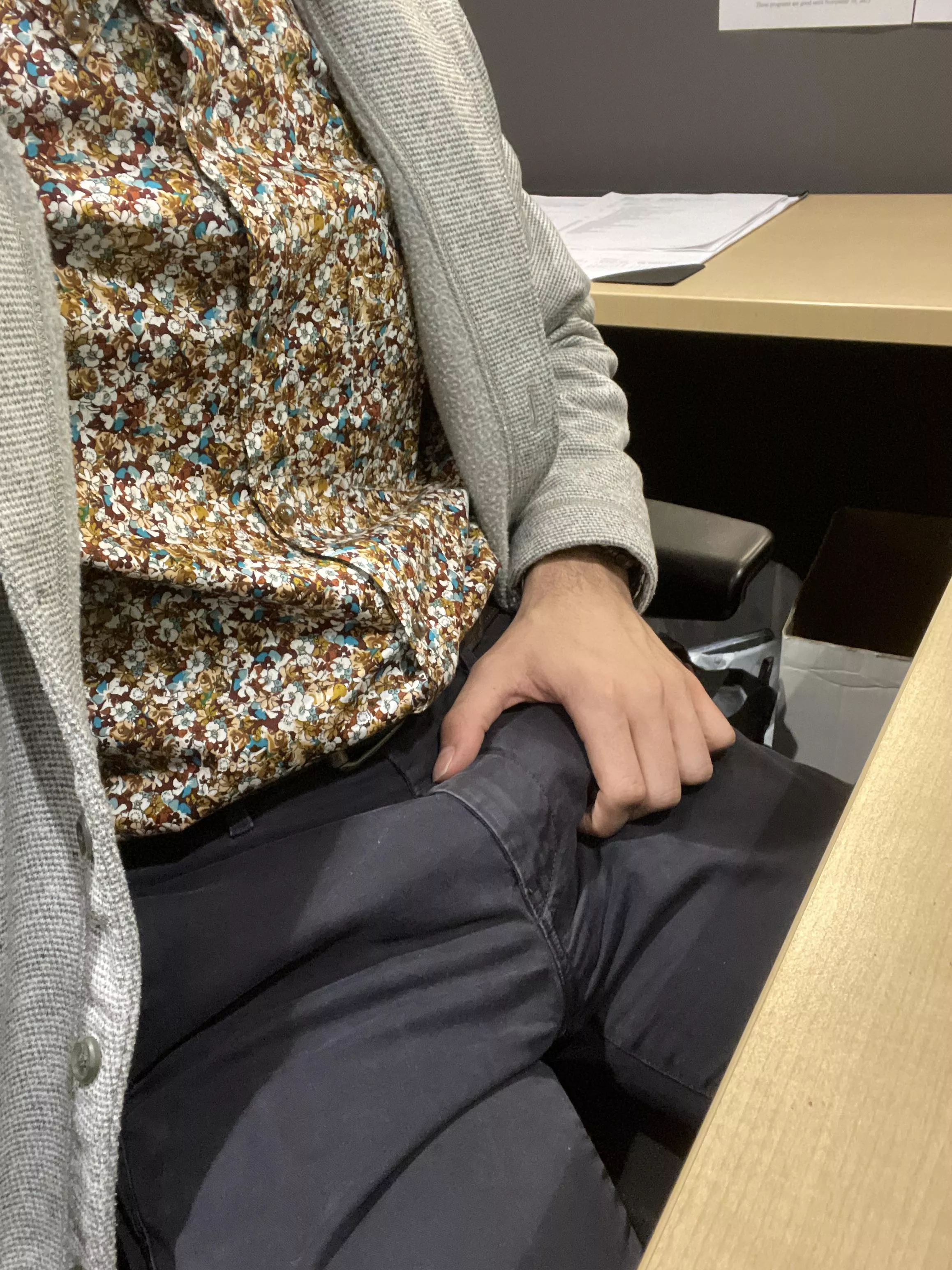 The usual work day bulge 😌 keep me company bros posted by jacobg65