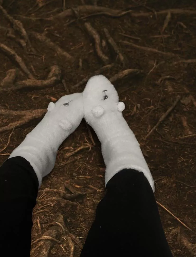 These socks are so sweet but so dirty now 🥵🥵 posted by crystalsdigits