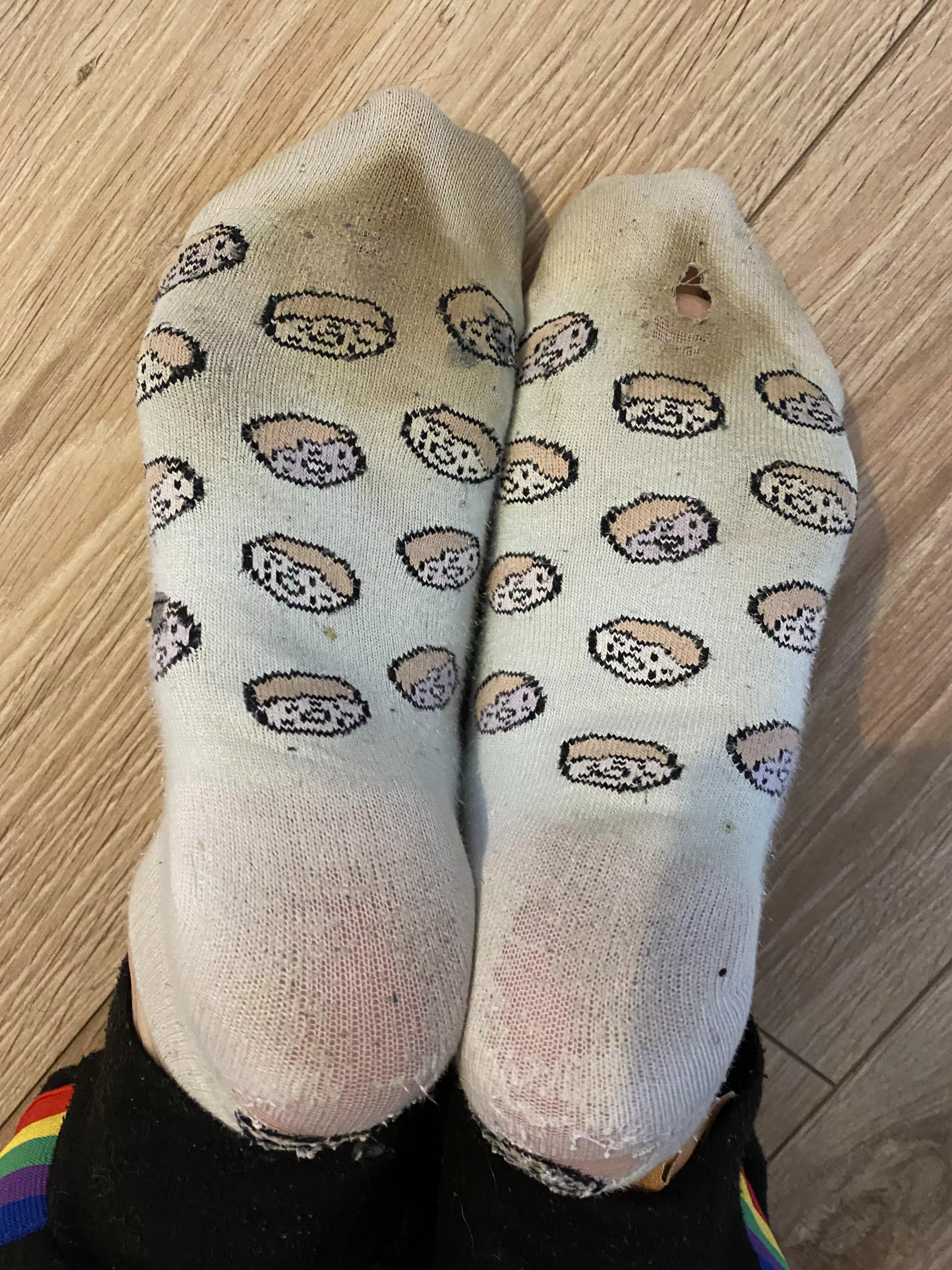 These socks have been well and truly used and abused, Love Mia x posted by Ok_Examination_26