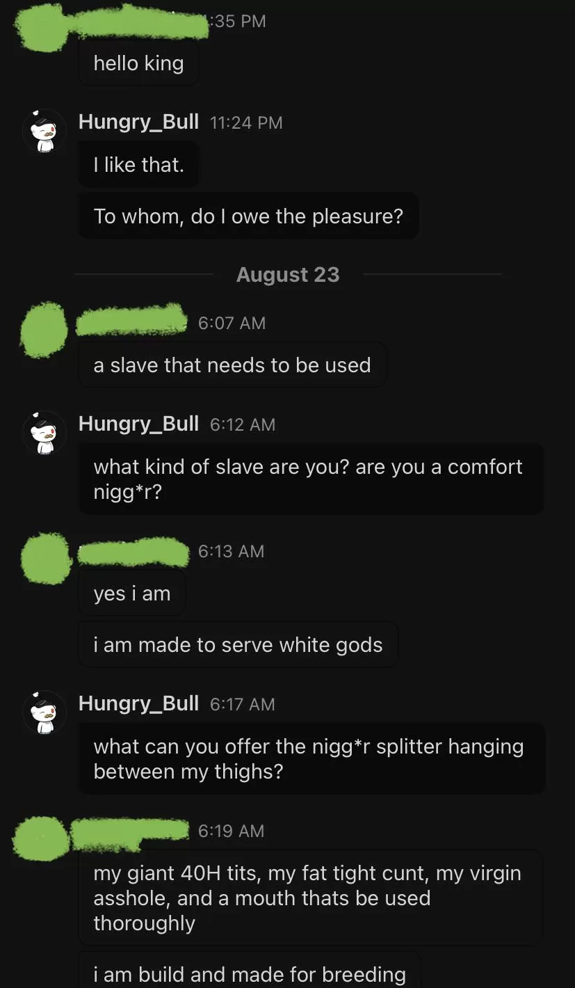 Thick Breeding Nigger Submits to White King posted by Hungry_Bull