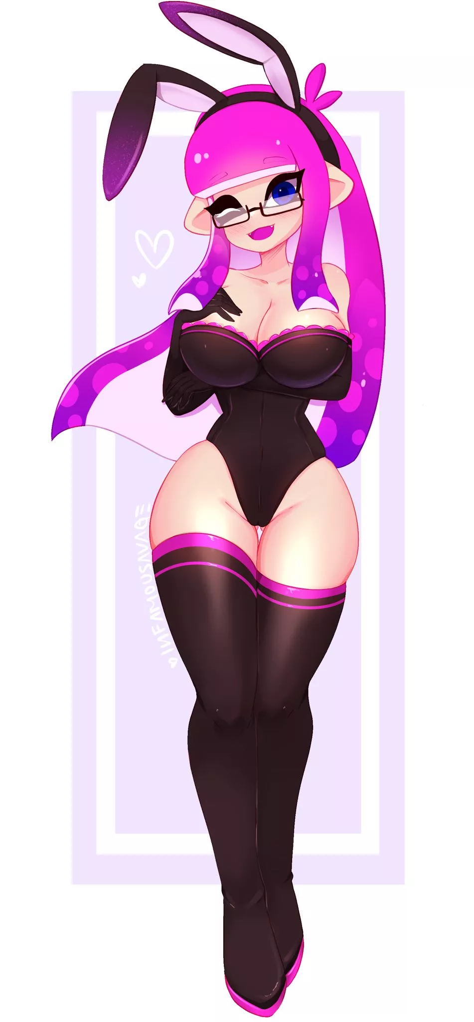 Thick Inkling bunny girl (INFAMOUSAVAGES) posted by SnakeFB