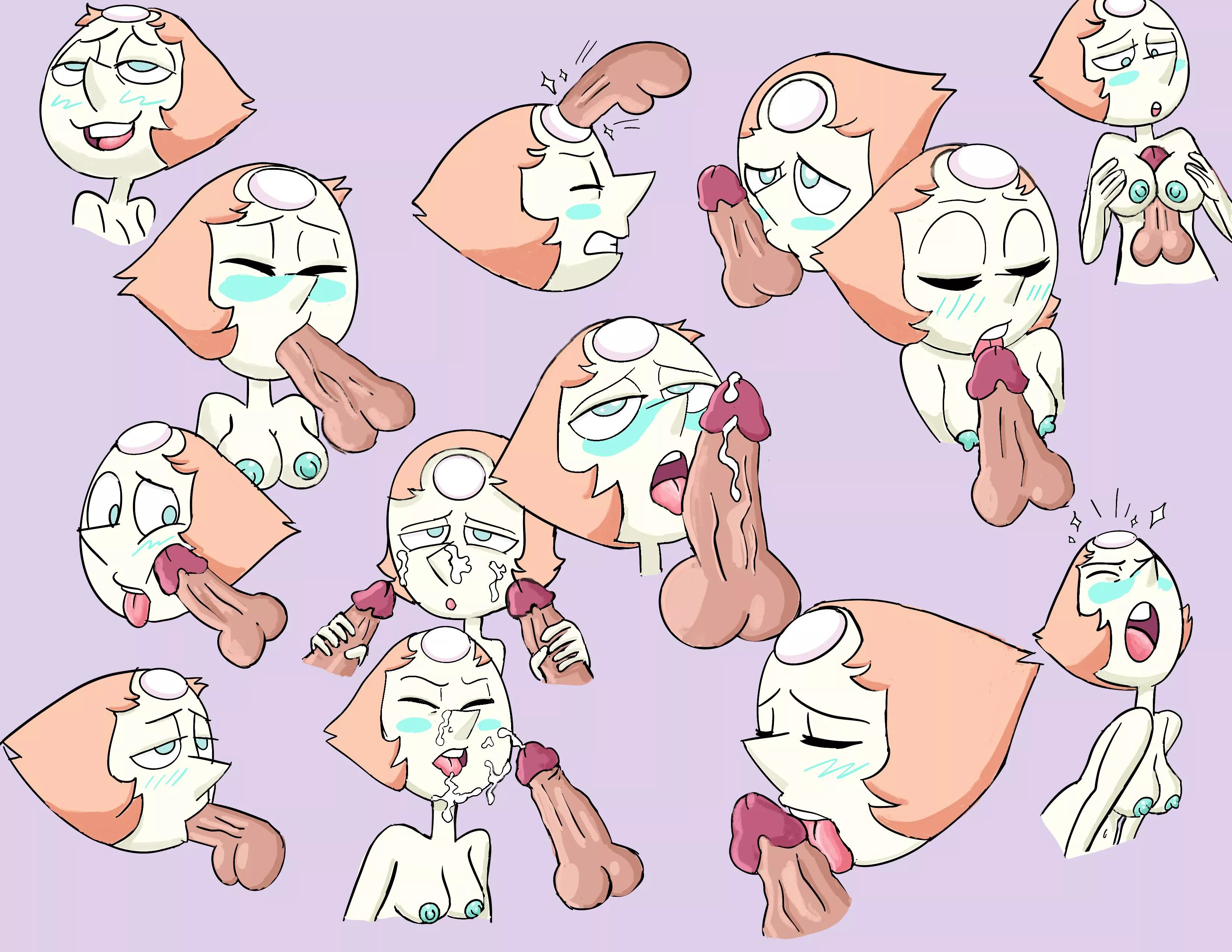 Thirsty Pearl Sketch Page posted by PeachyyLlama