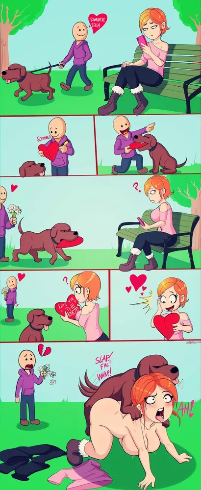 This Dog clearly knows how to confess his love to girls (shadman) posted by landiz50