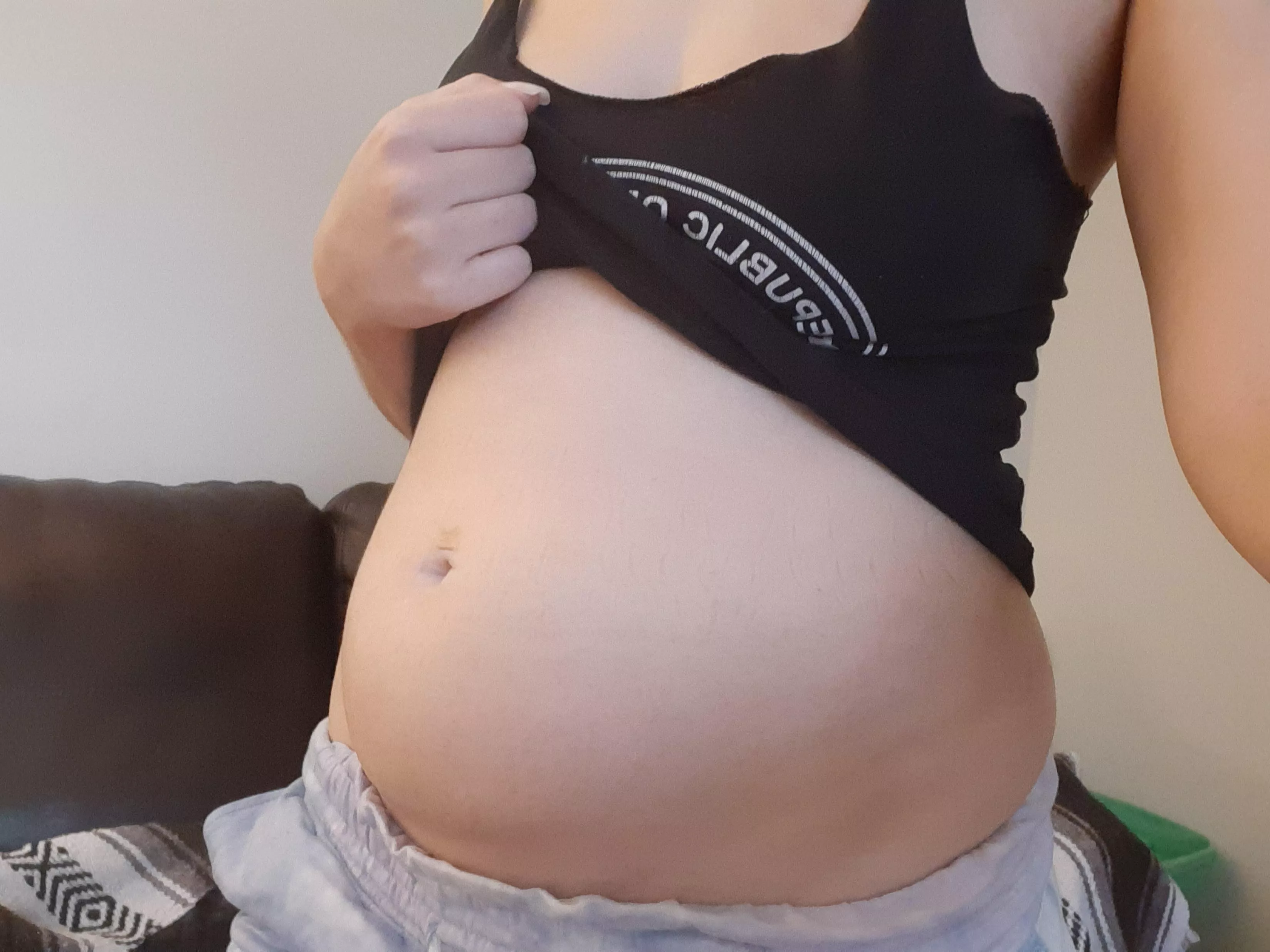 This growing gut is now on Patreon! Link in comments posted by letsgetthicc