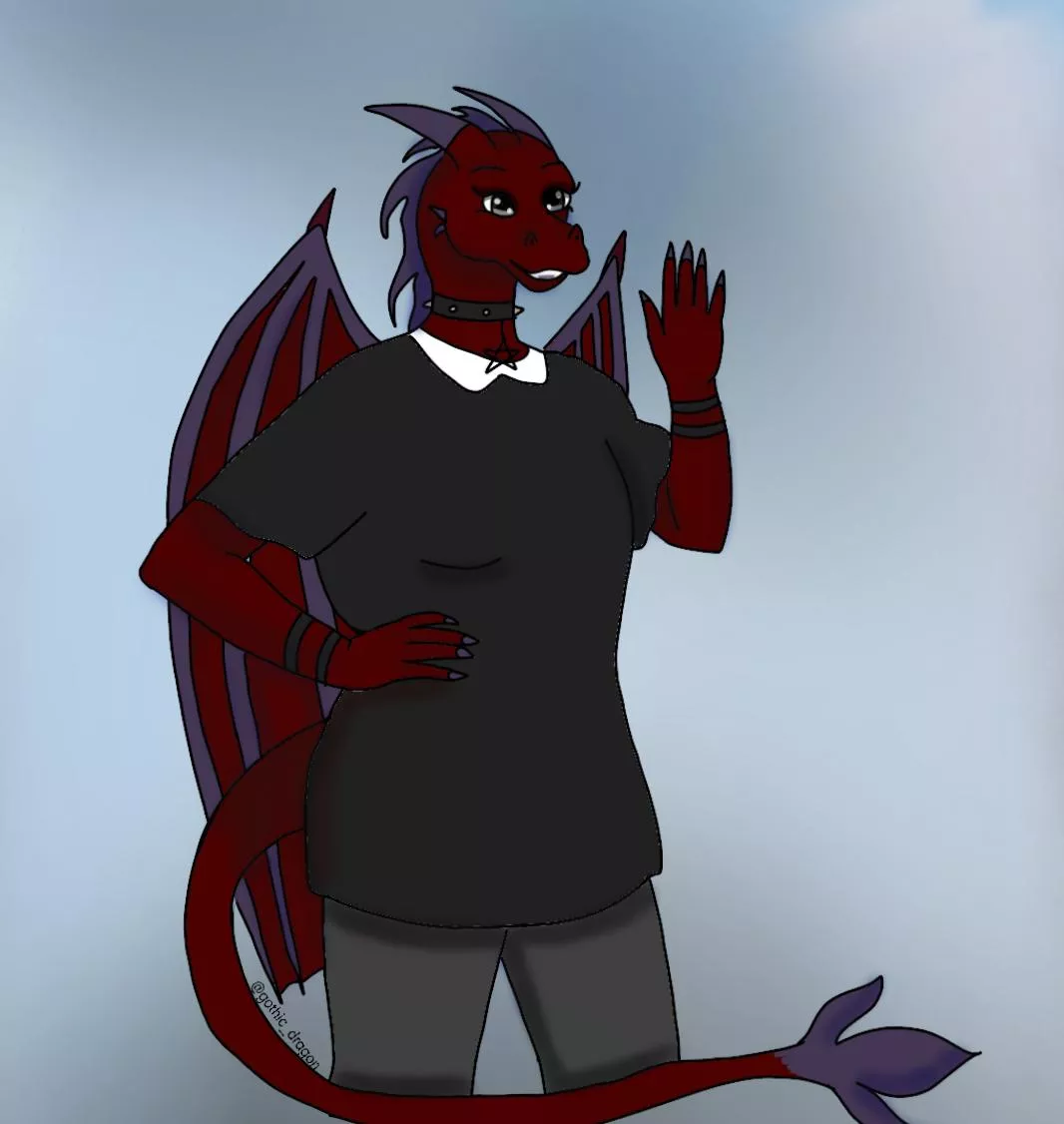 This is my sona, Kaida. Roast her please! Need some laughter :) posted by Gothic_Dragon