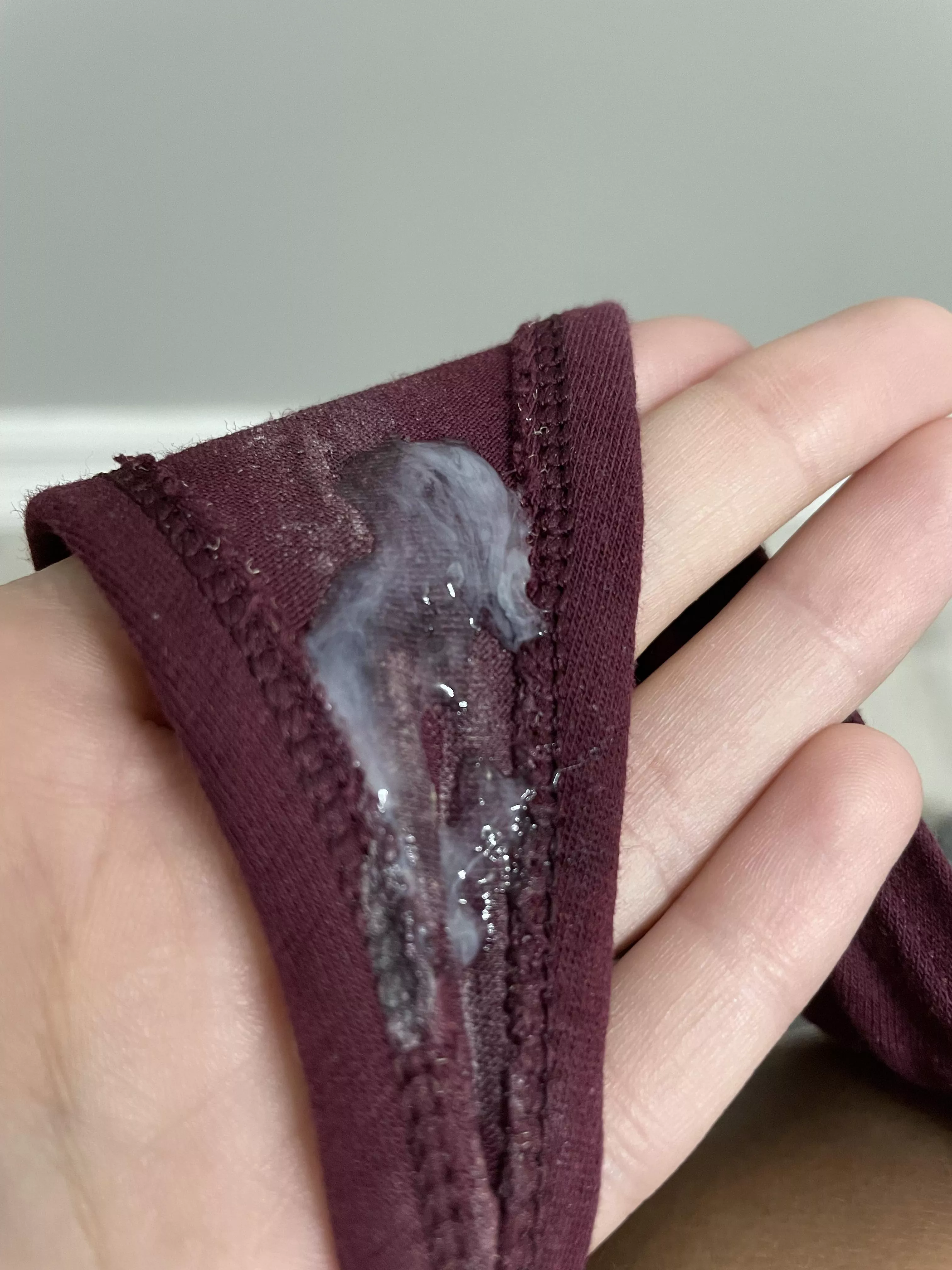 This just happened, which means that extra creamy time of the month is coming. Don’t wait! Ovulation panties ❤️ posted by Ashleyybeee