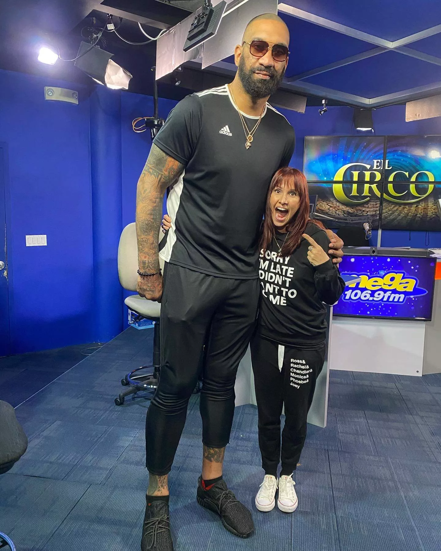 This radio host with a basketball player posted by Guzabra