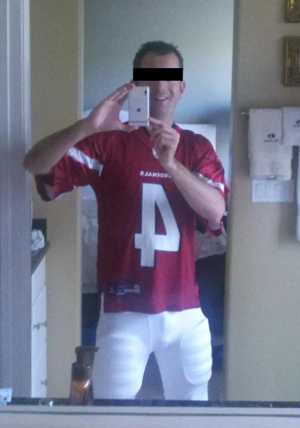 Throwback to my Halloween costume a few years ago. I don’t play football. I didn’t know you’re supposed to wear a jock. Oops. posted by adayindalife