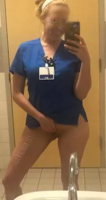 Throwback to the blue scrubs days ❤️❤️ posted by luckycouple69