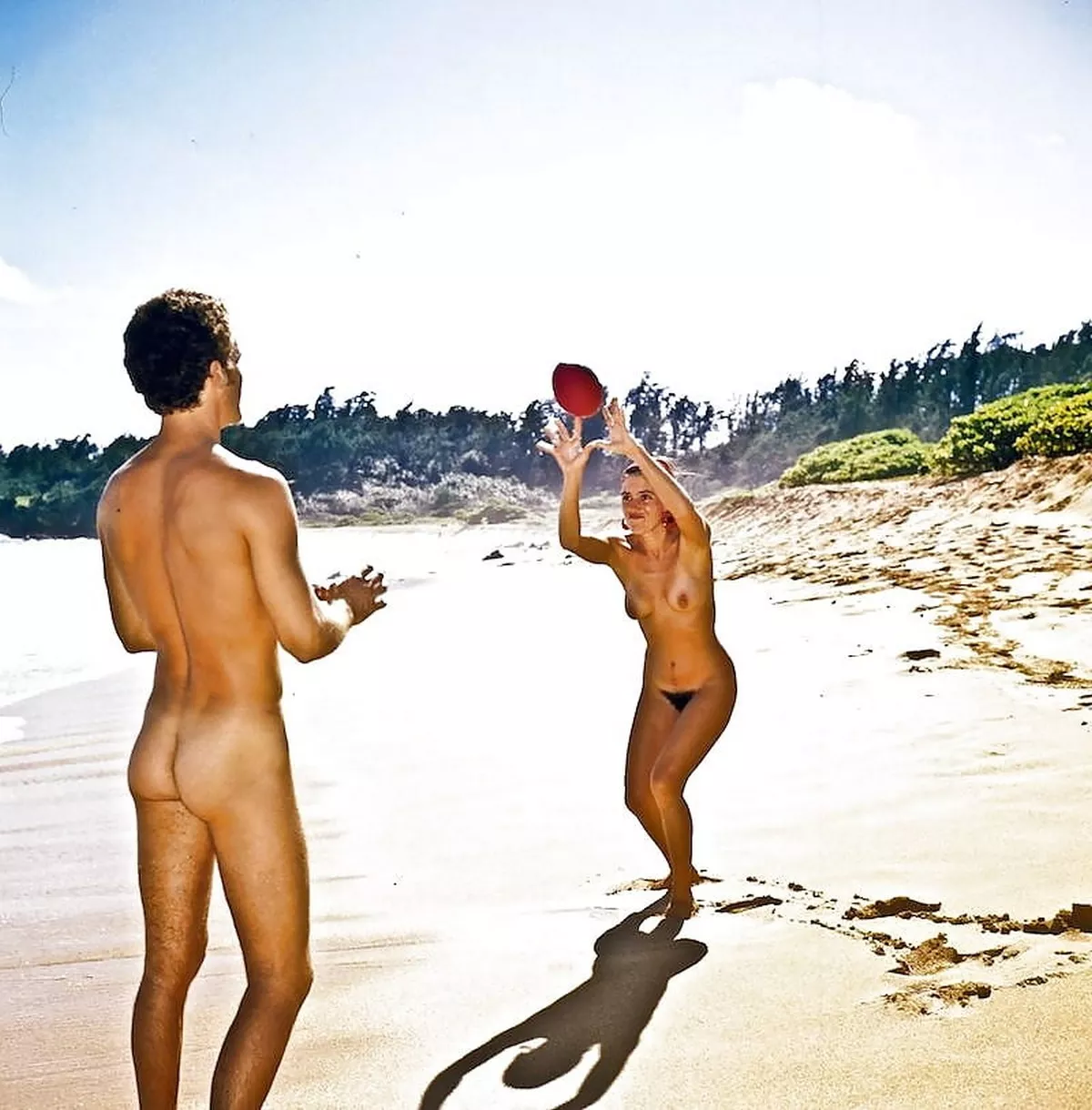 Throwing the ball posted by NaturistPictures