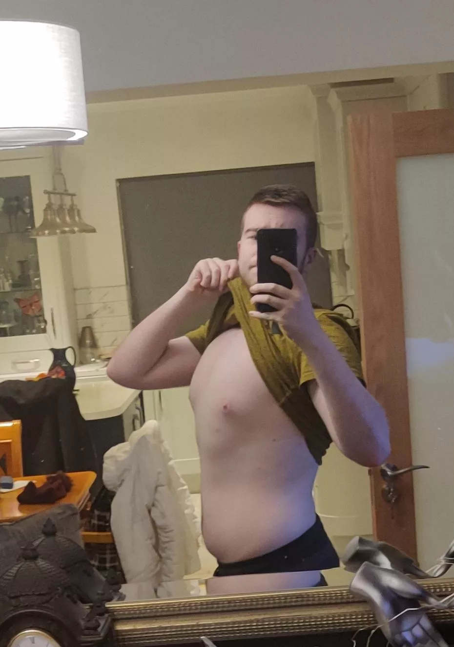 Tiddies and tummy posted by MinMenMan