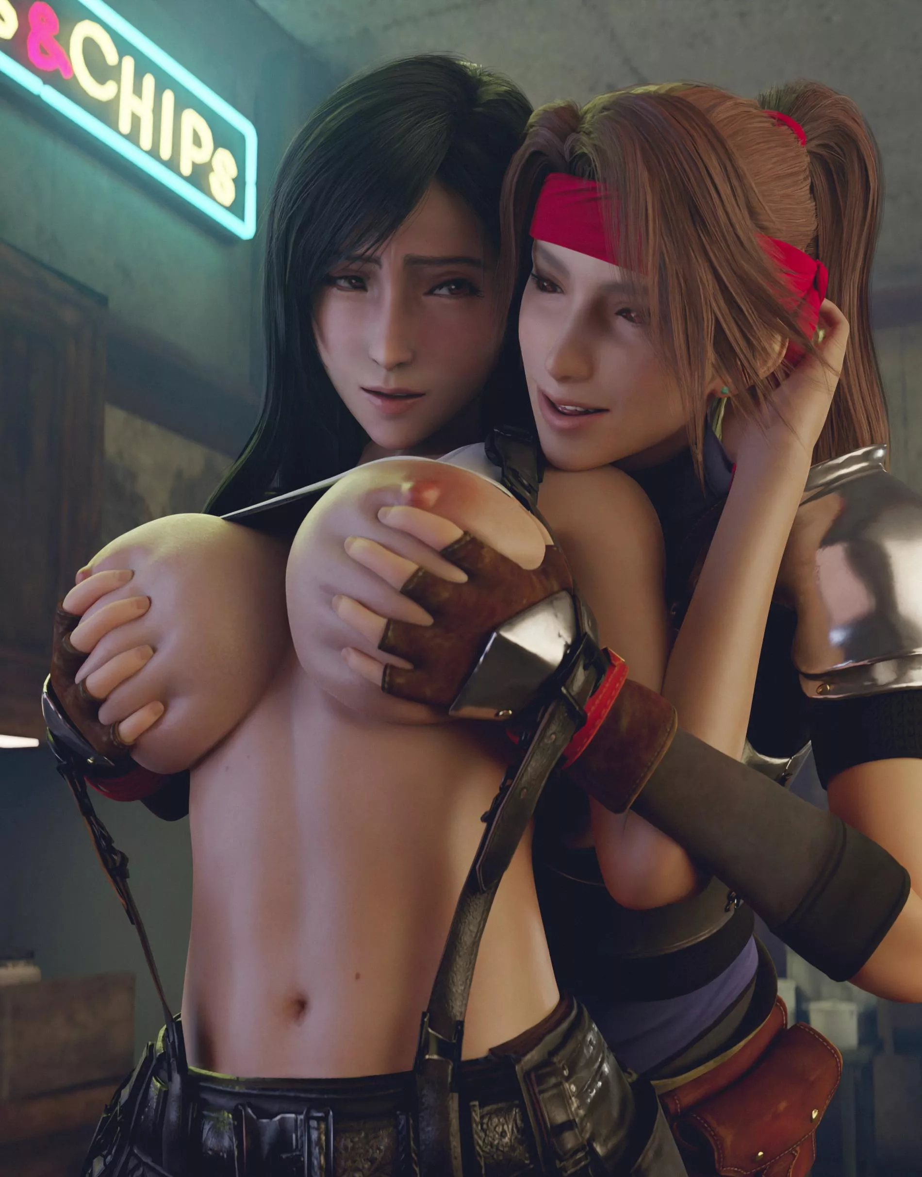 Tifa and Jessie - Gal Pals (Batesz) posted by EroExarch