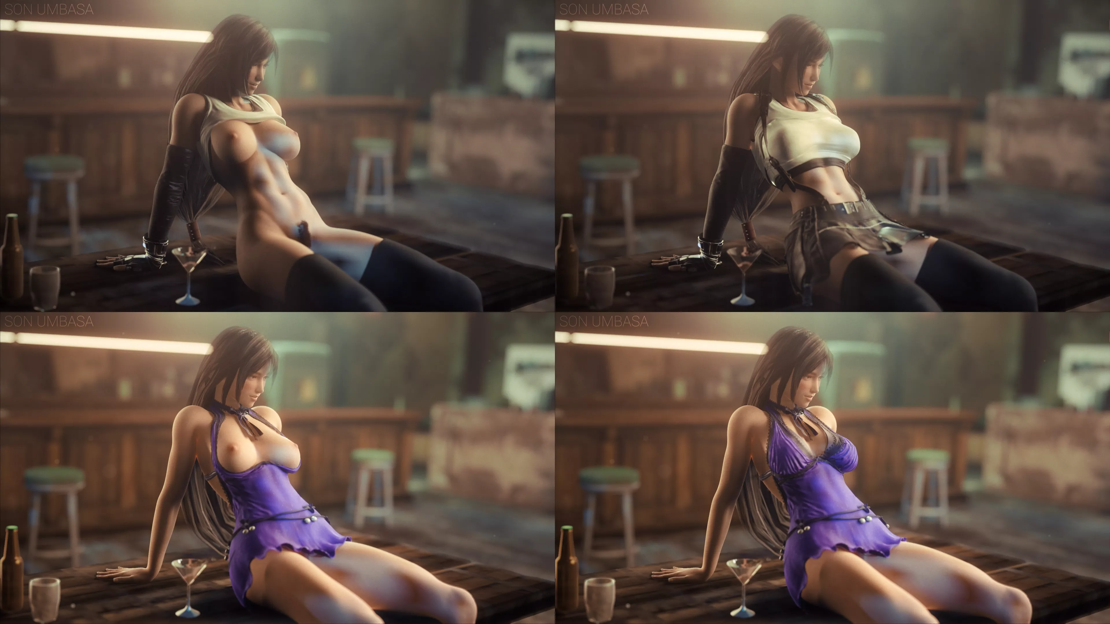 Tifa at Seventh Heaven (Son Umbasa) posted by EroExarch