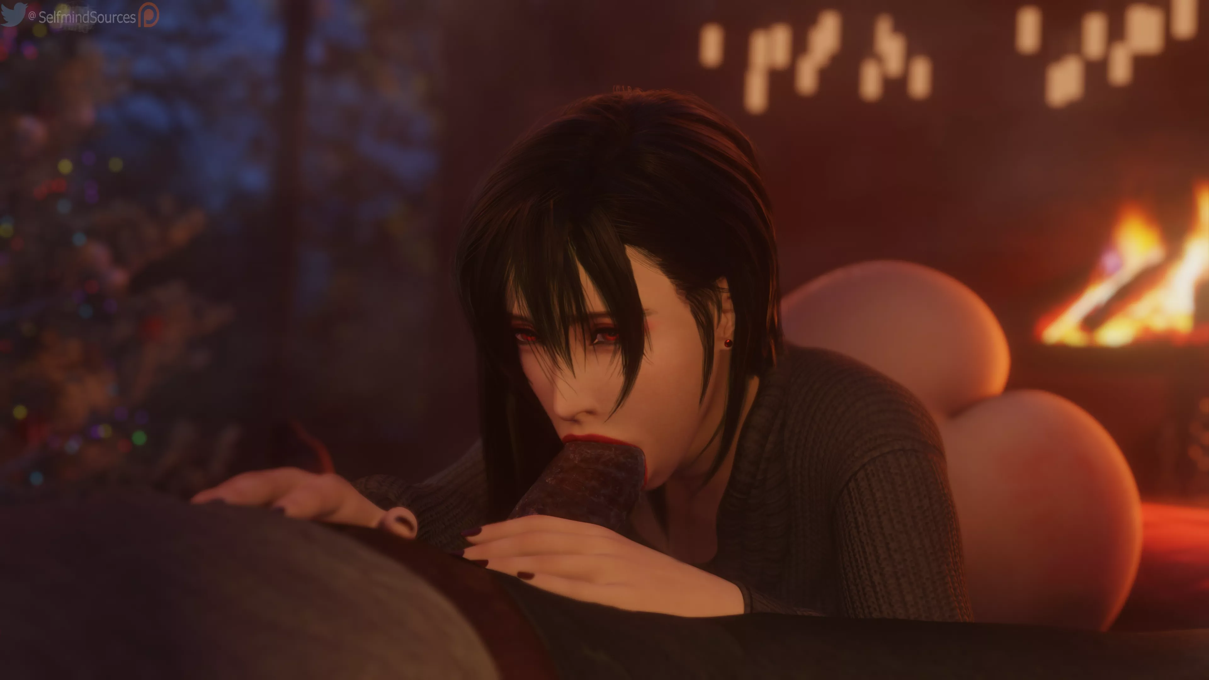 Tifa blowjob (SelfMindSources) posted by Kuro-Oji