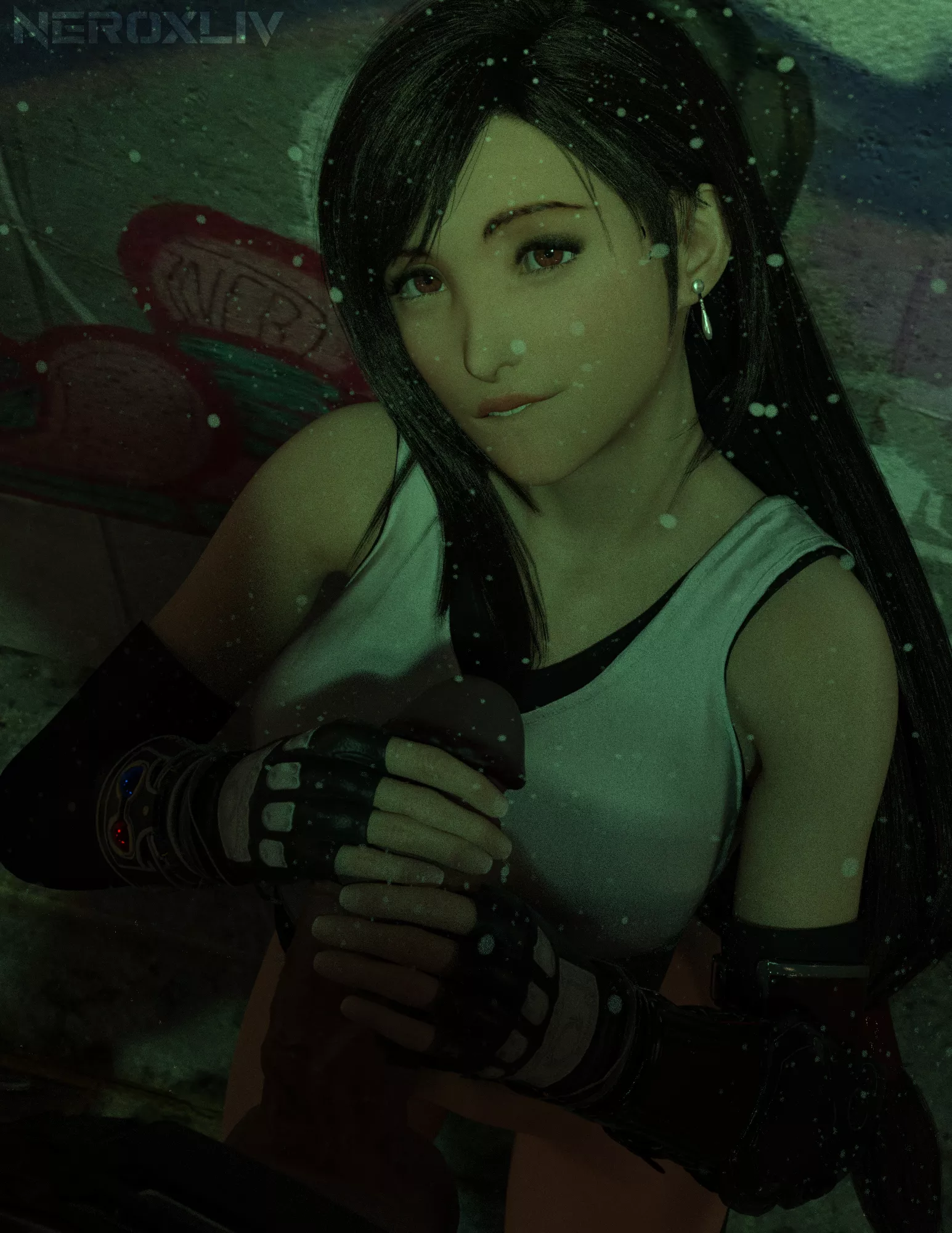 Tifa giving a handjob (NeroXLIV) posted by Kuro-Oji