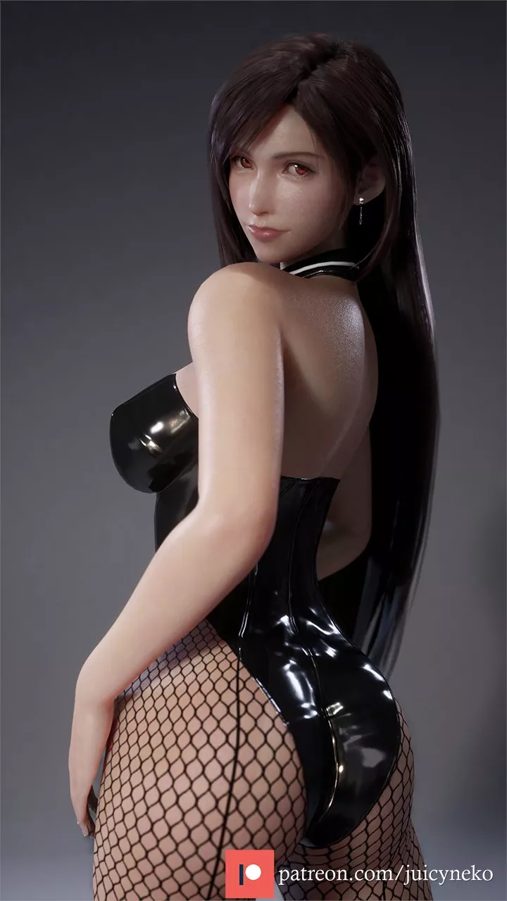 Tifa in fishnet stockings (juicyneko) posted by EroExarch