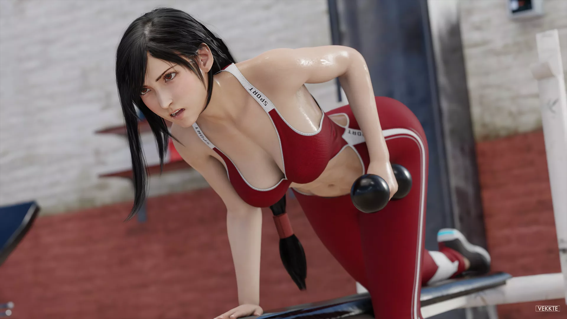 Tifa's workout (Vekkte) posted by Kuro-Oji