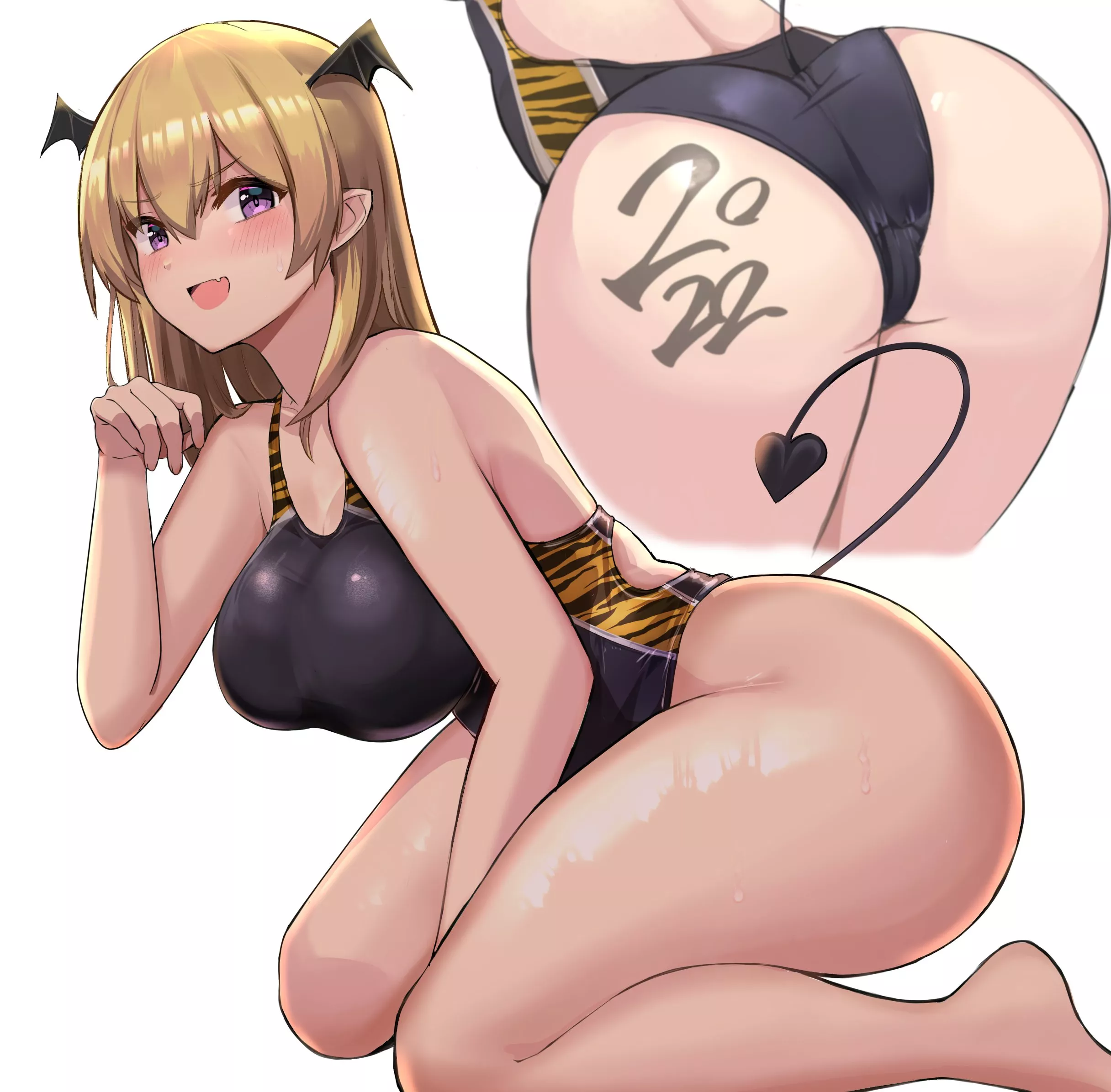 Tiger Swimsuit Bear Chan Tease (kihou no gotoku dmc) [Original] posted by sequence_string