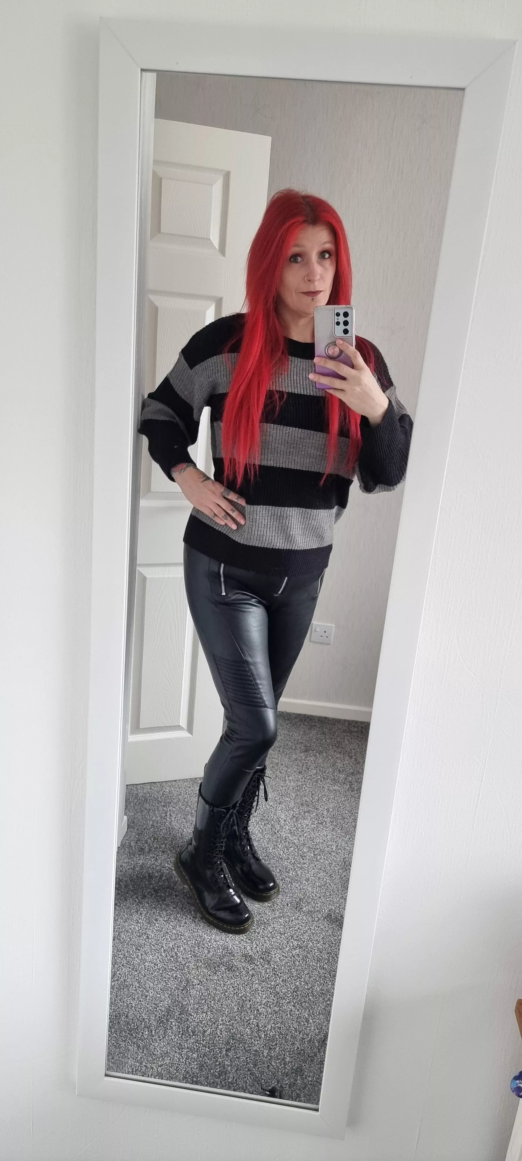 Tight leather trousers feel great on posted by Shelley_frayja