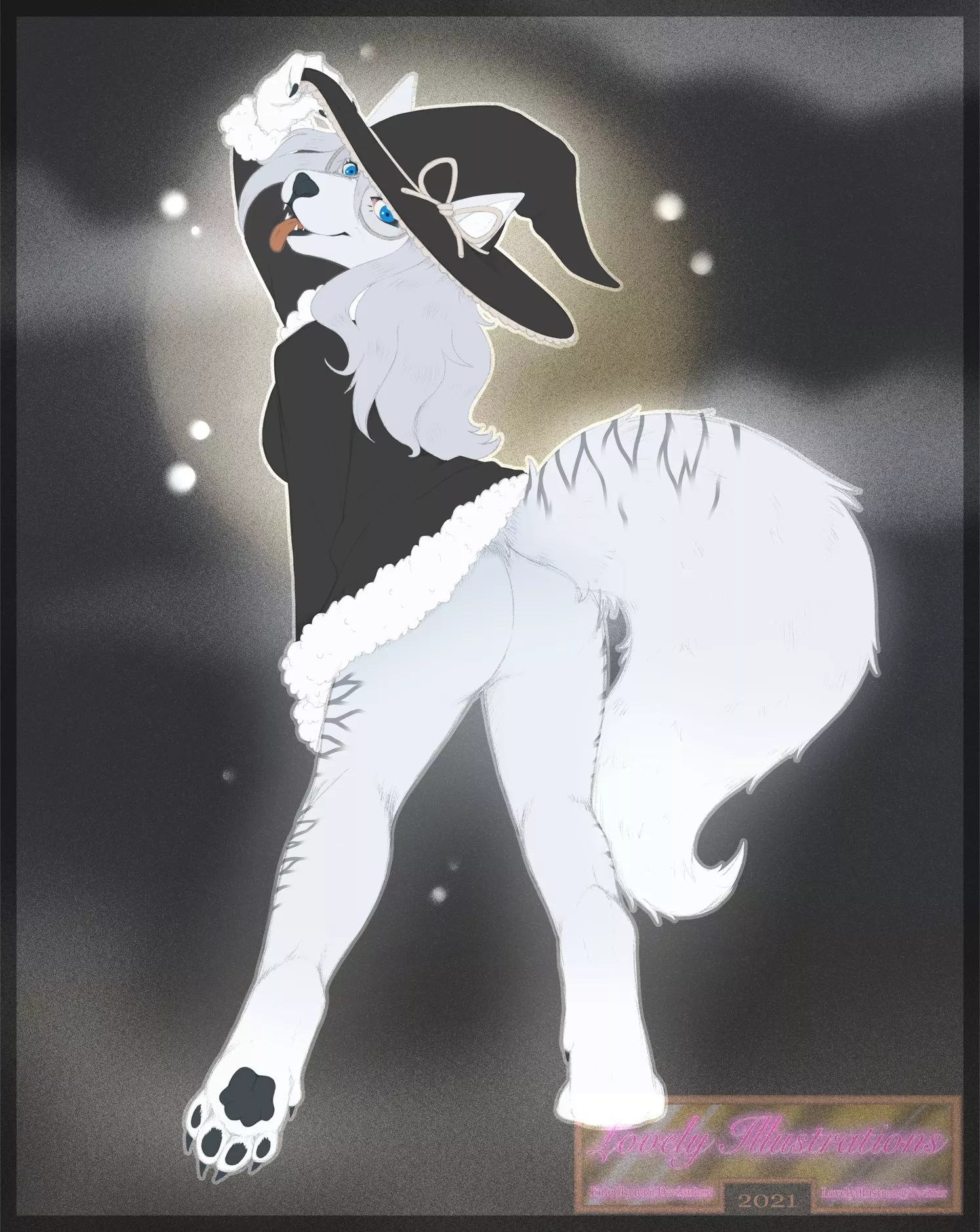 Time to get spooky wolfy sketch commission! By me. ♥ posted by LovelyChyna