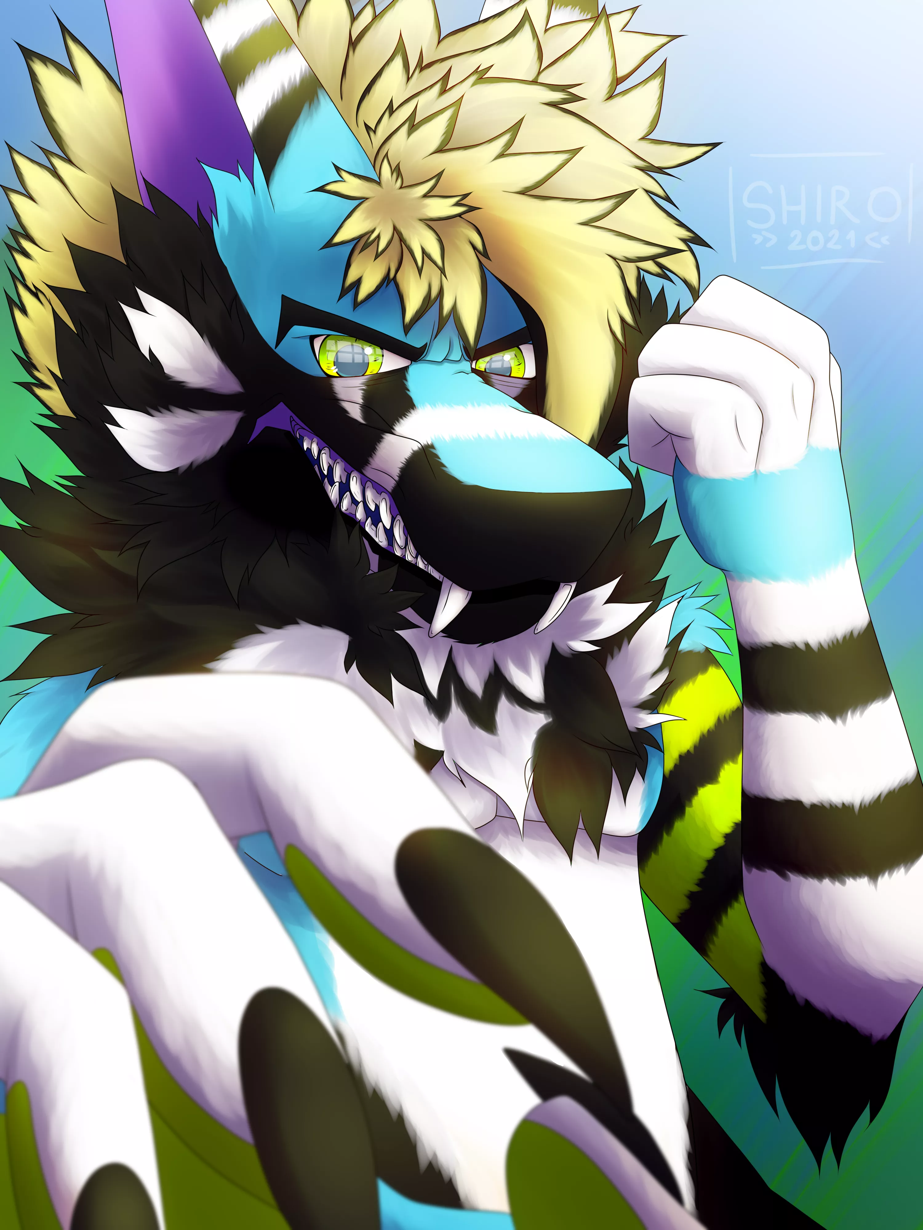 ✊TIME TO PUT UP A FIGHT✊ (Art by: Me Twitter: @ShiroArtStudios, DeviantArt and FurAffinity: FrostyShiro) posted by Shiro_Art_Studios