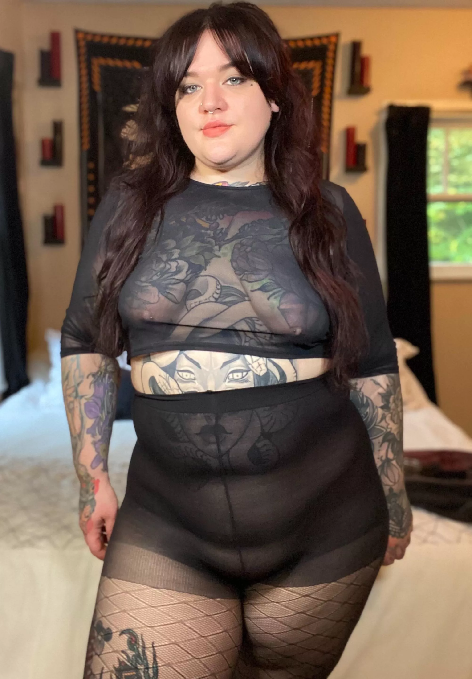 Tit tats in nylon posted by QueenSkeet_1