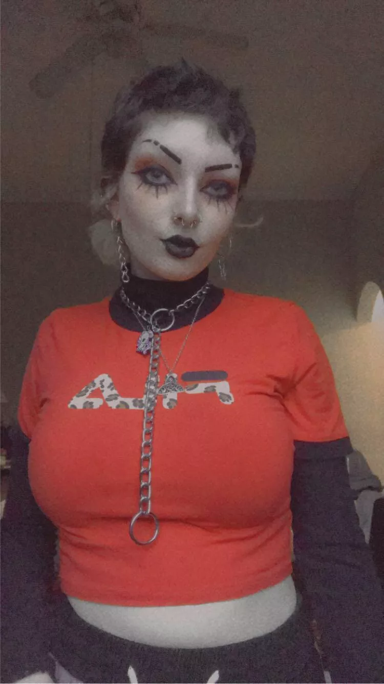 to that one guy that said i wasn’t goth and didn’t have big tiddies LMAO posted by babykittiii