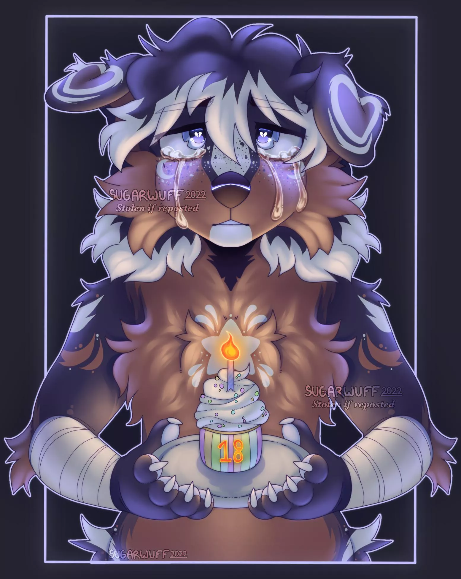 Today is my 18th birthday (Art by me, Sugarwuff) posted by sugarwuff