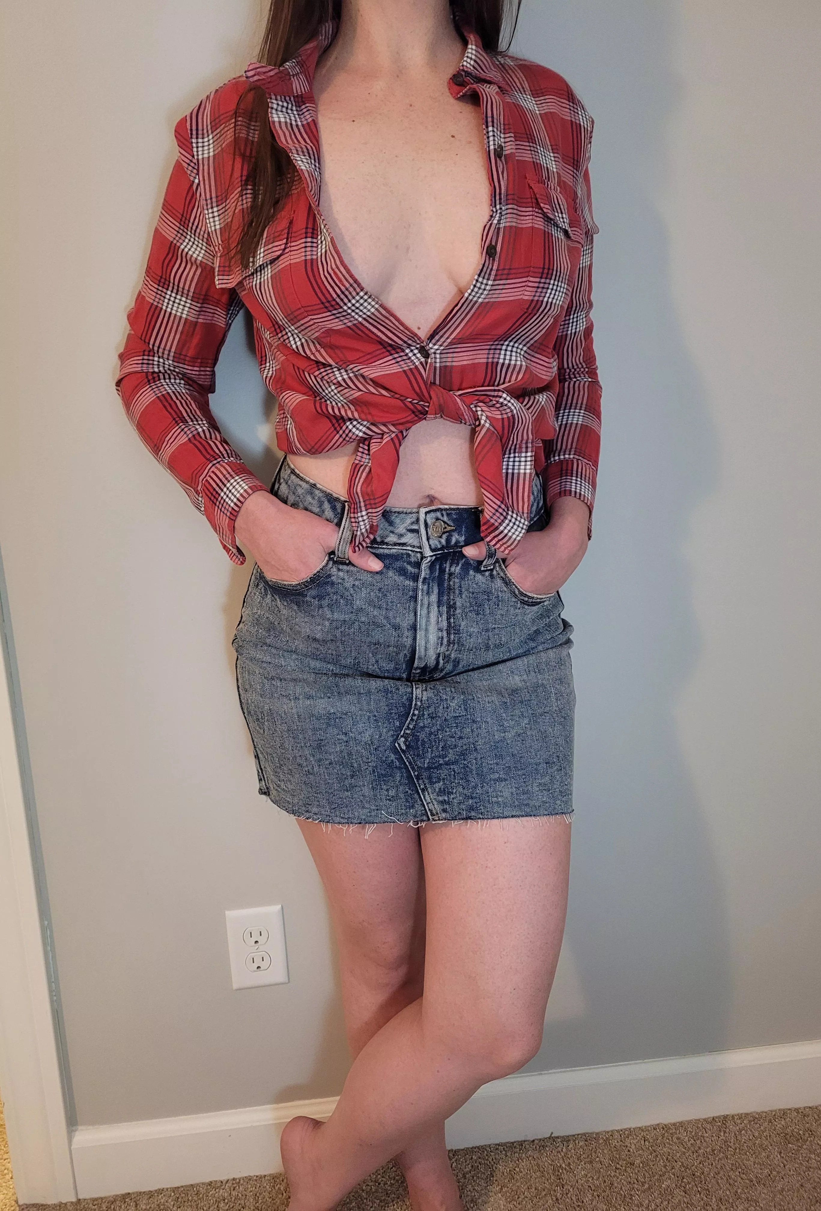 Today is Square Dance Day! 11/29. Trying on the country girl look. posted by TimidLilyGirl