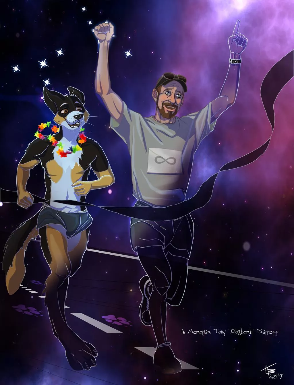 Today we celebrate the birthday of Dogbomb. Back in 2018 , he was diagnosed with ALS , a life-threatning disease that weakens your body and bones. But that didn't stop him from being positive and kind. Hope you have the best birthday ever Dogbomb. We lo posted by SnarliXCX