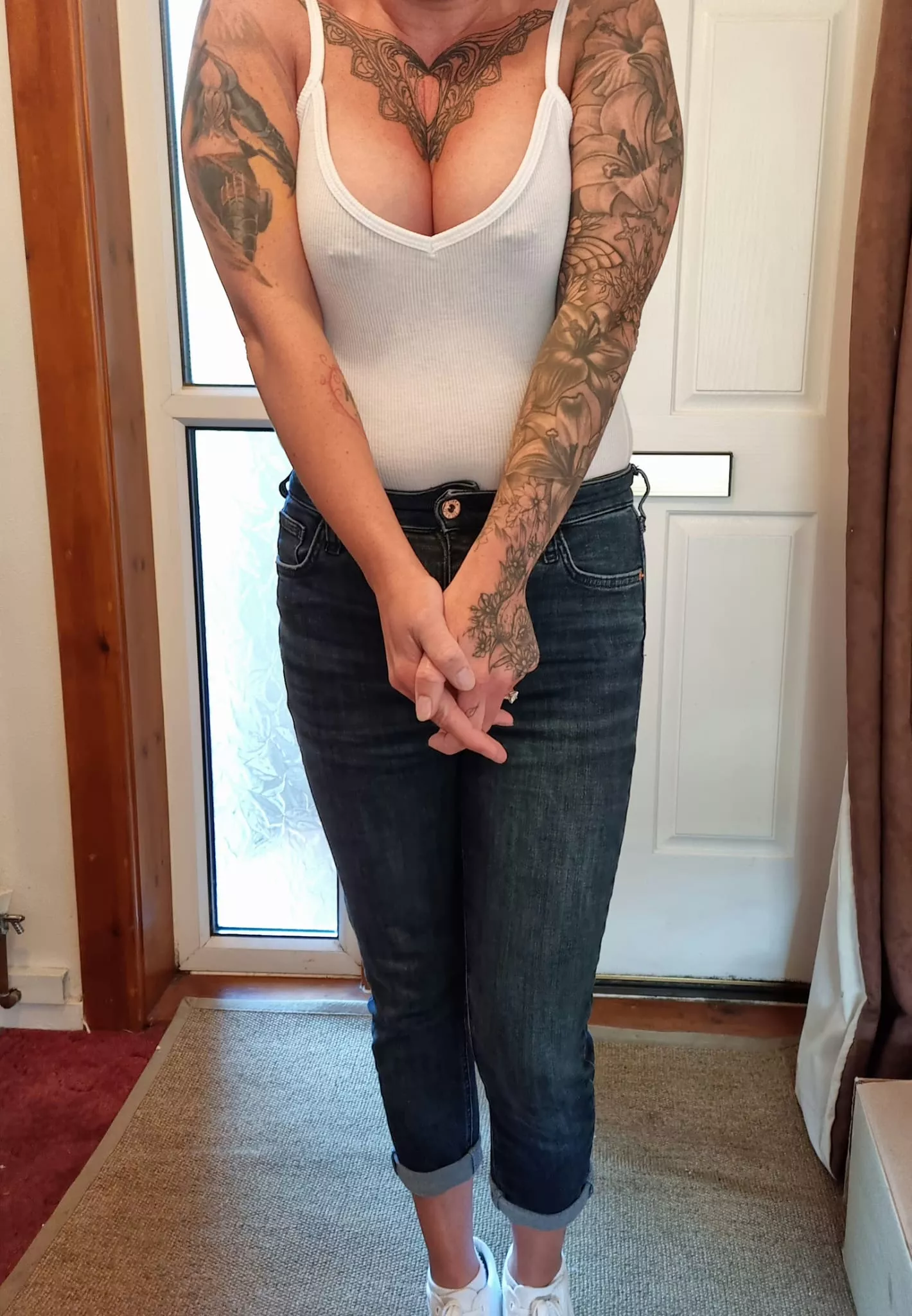 Today's work outfit. Hopefully it will earn me some tips posted by scottishcouple35