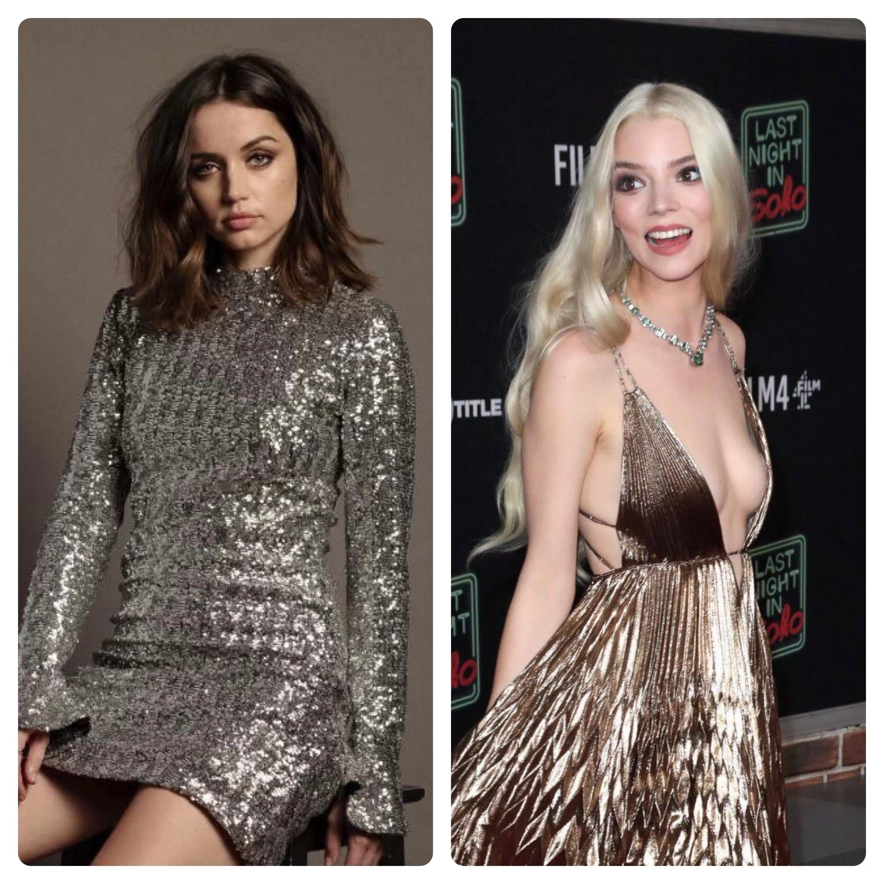 Tonight feels like a night to get bi with a bud to Ana de Armas or Anya Taylor Joy posted by DevilOfHellsK