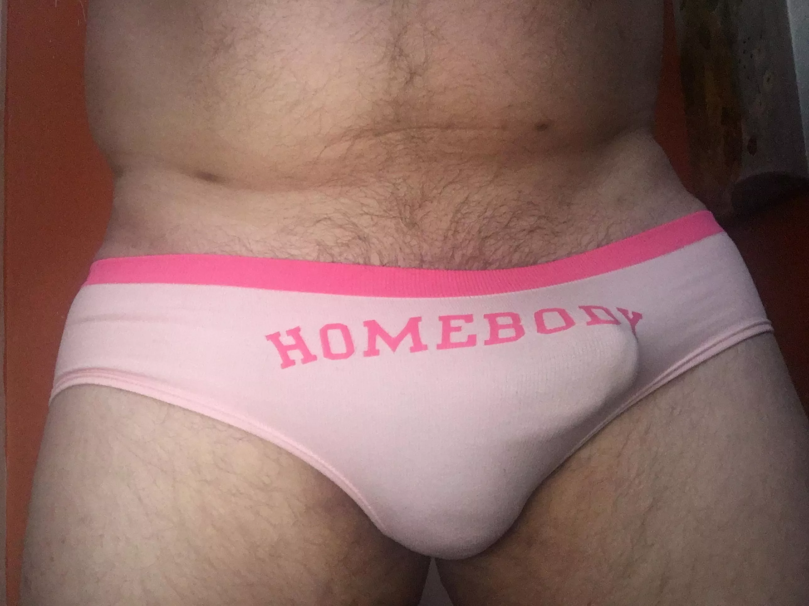 Tonight’s panties. Just me and the wife tonight so I had free reign to walk around in them. posted by 37brodie37