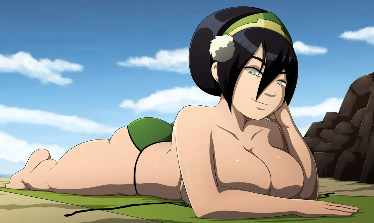 Toph just lounging around [RavenRavenRaven] posted by [deleted]