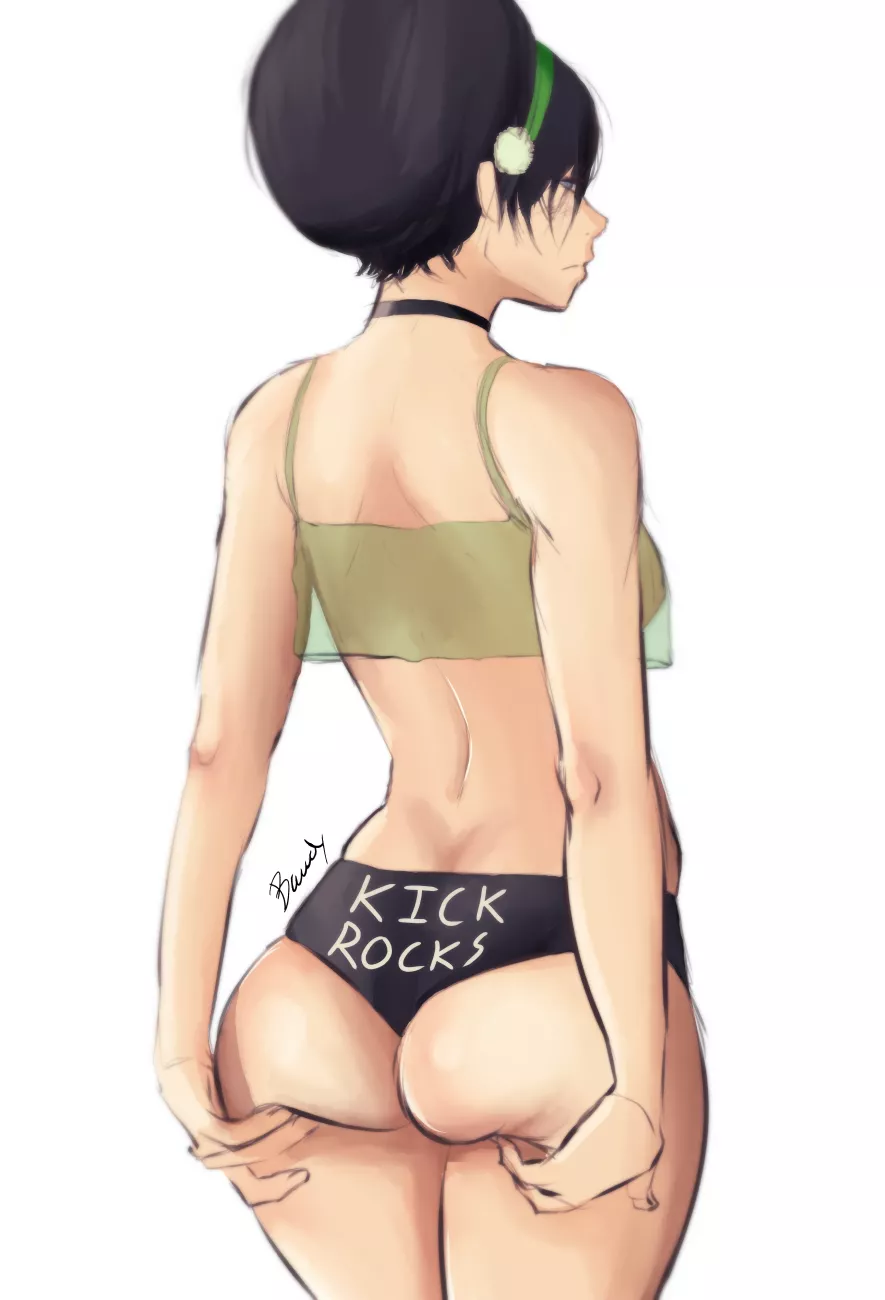 Toph says you can look but no touching (BawdyArt) [Avatar: The Last Airbender] posted by BawdyArt