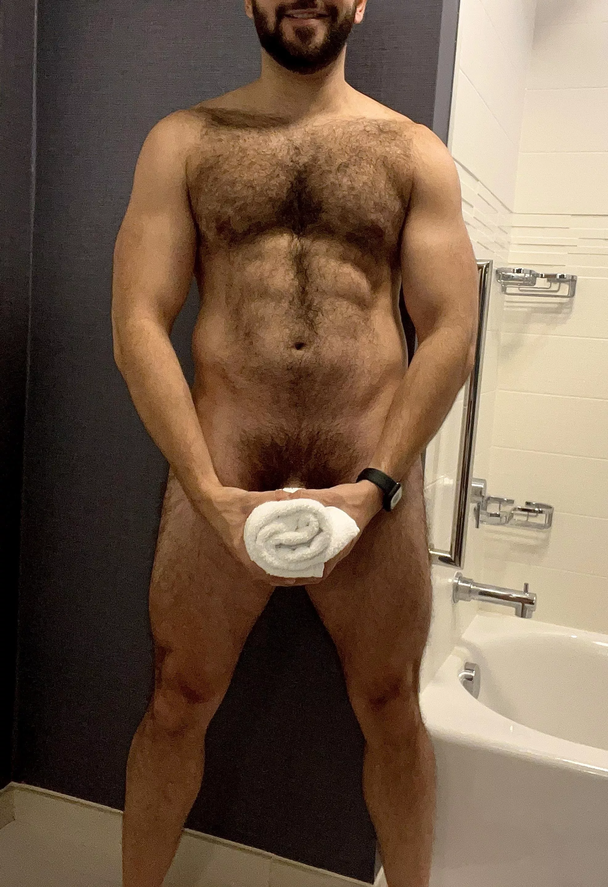 Towel? I Just Warmed It For You posted by Hairy_beefcake