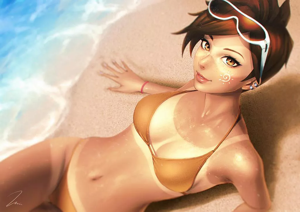 Tracer on the beach (umigraphics) posted by INSUBORDINATION-BRUH