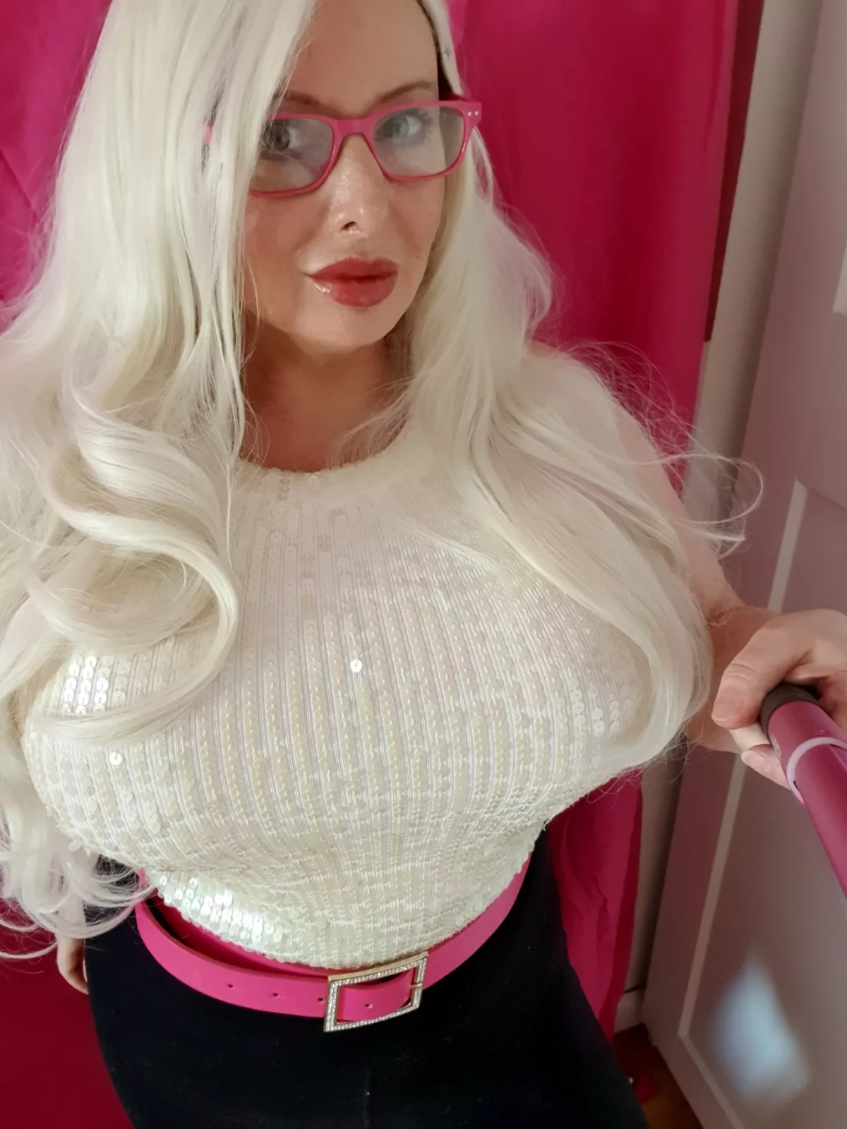 Tried my new white sequin top on posted by Alyssa_Heaven