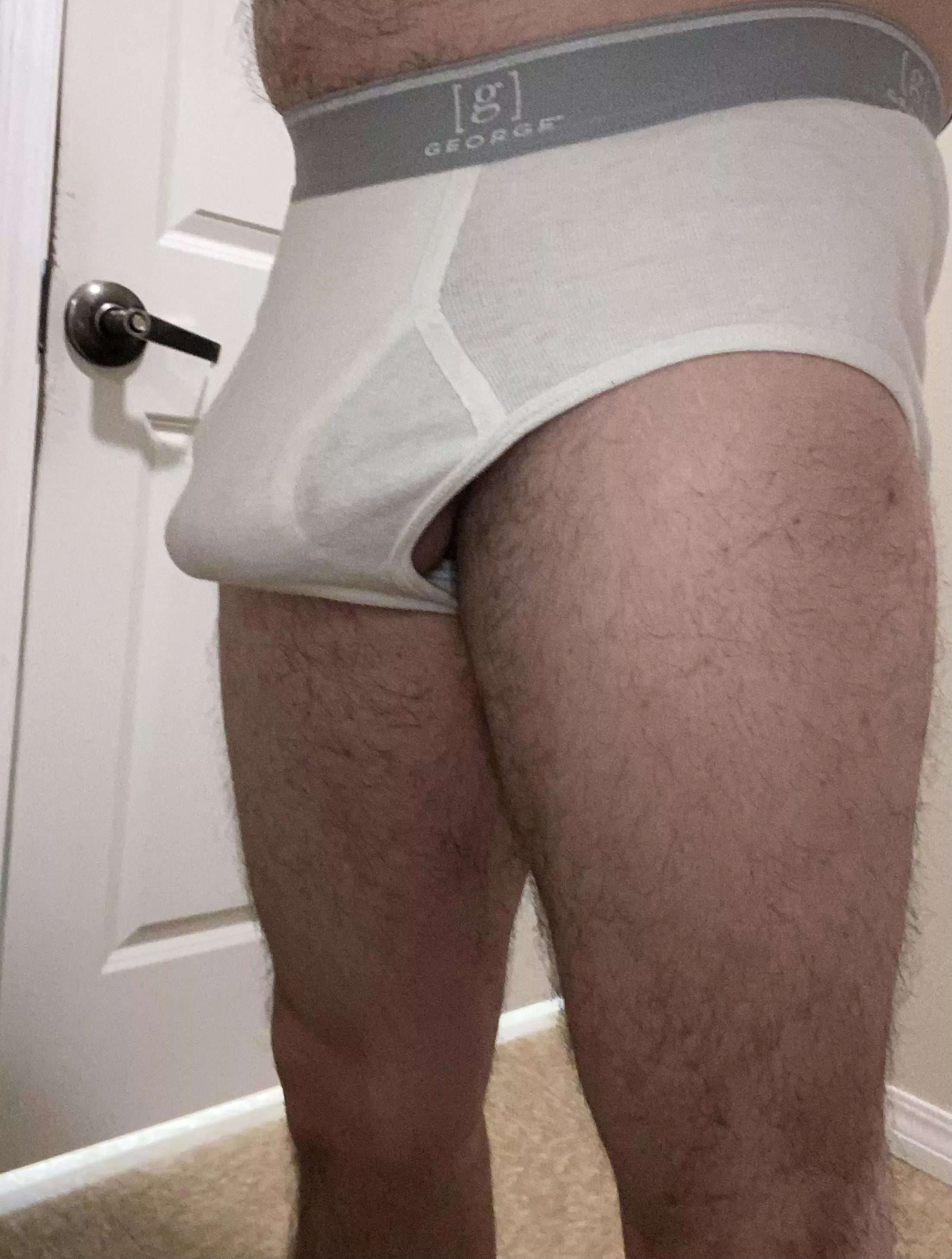 Tried some tighty whities instead of the usual boxer briefs posted by PoppasPackingPecker