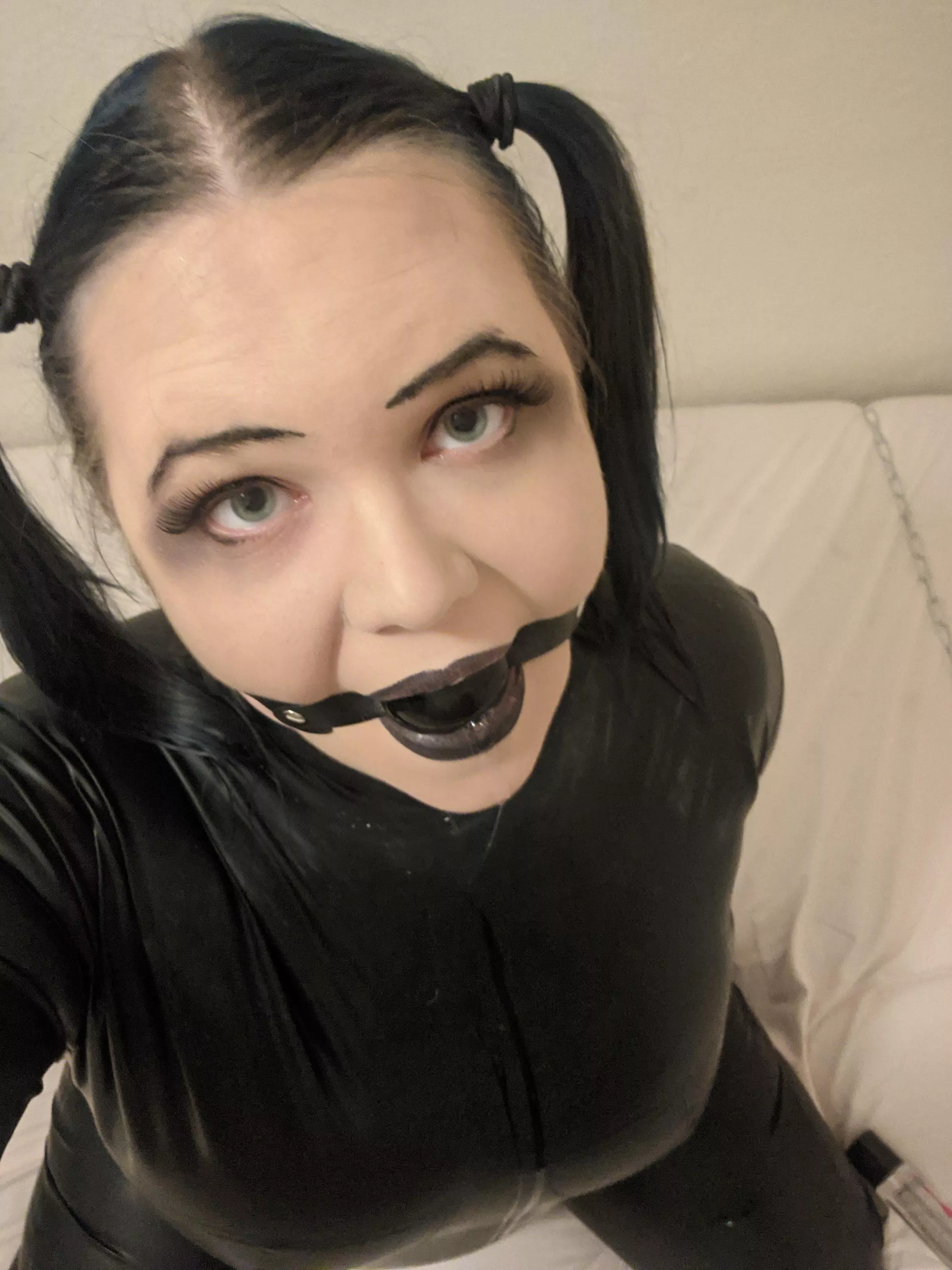 Tried to go for a goth look, I’m already pale enough 😂 posted by chaosbondage