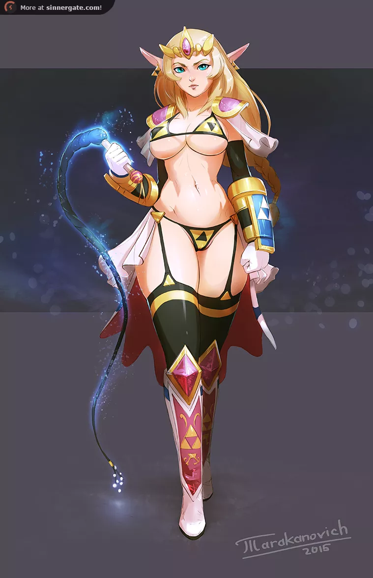 Triforce bikini armor Zelda. (Tarakanovich) posted by SamusDk