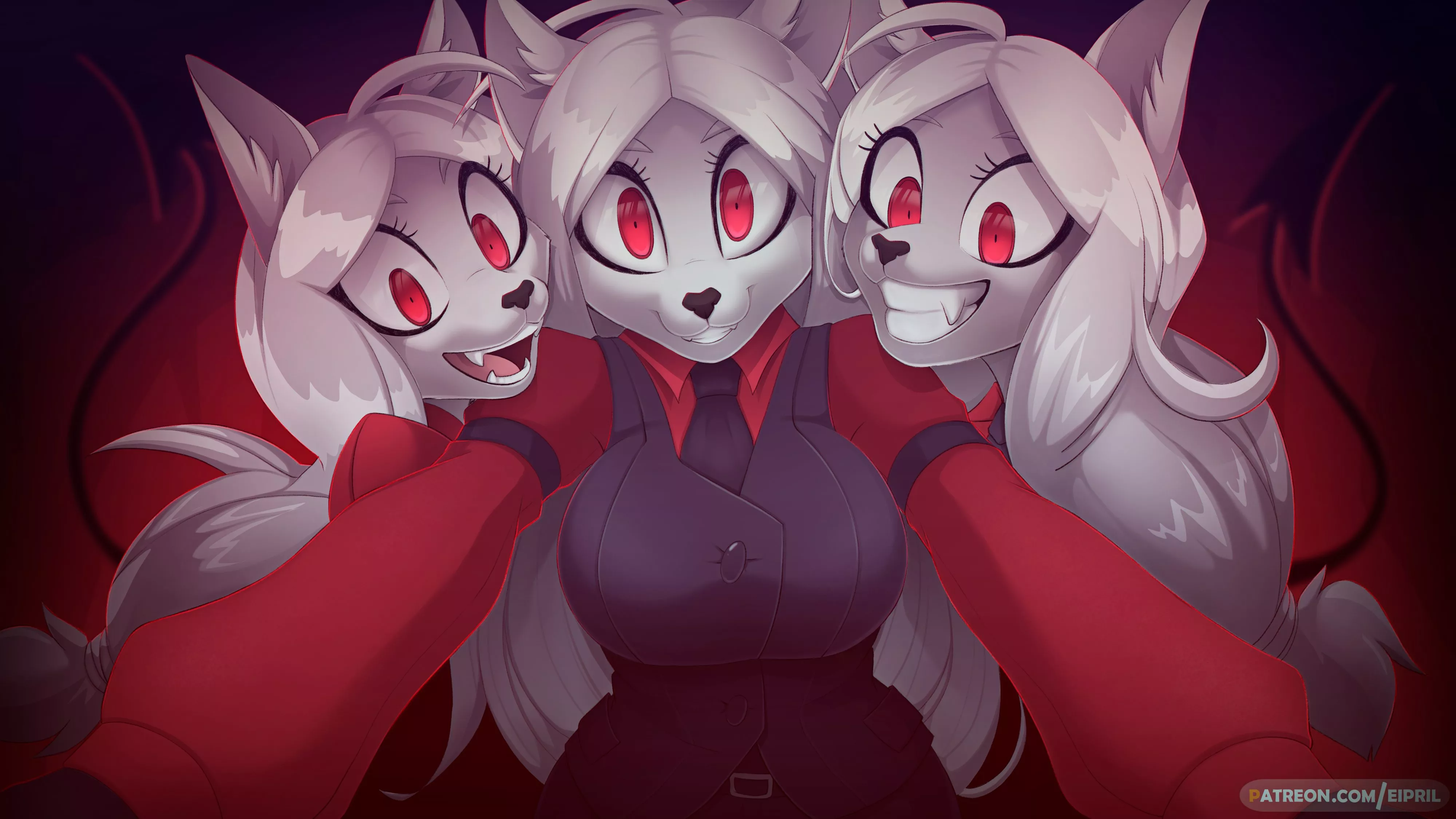 Trio Cerberus (art by eipril) posted by courier5995