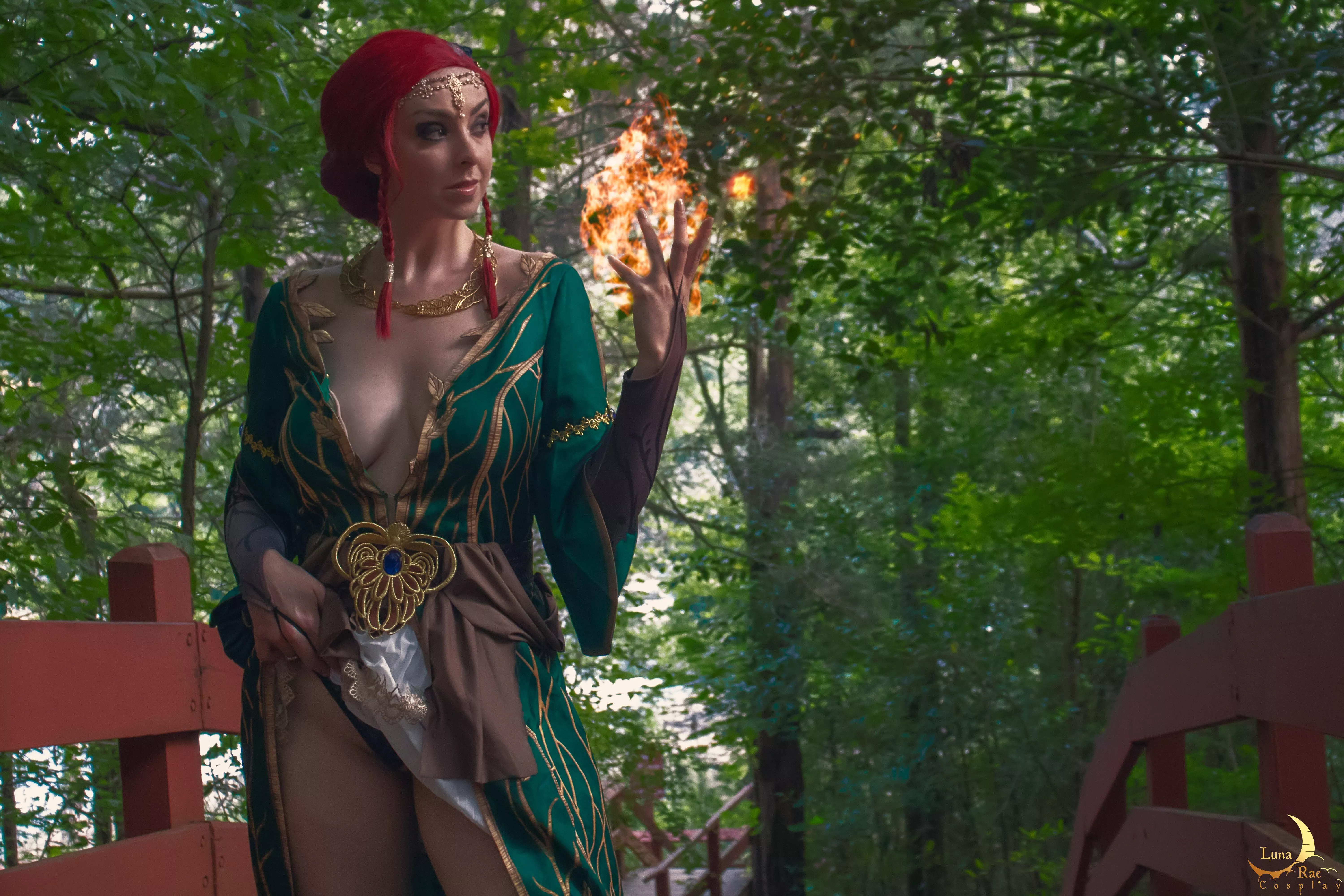 Triss getting ready to present your quest reward. Boudoir Triss cosplay by LunaRaeCosplay posted by TheCoswatcher