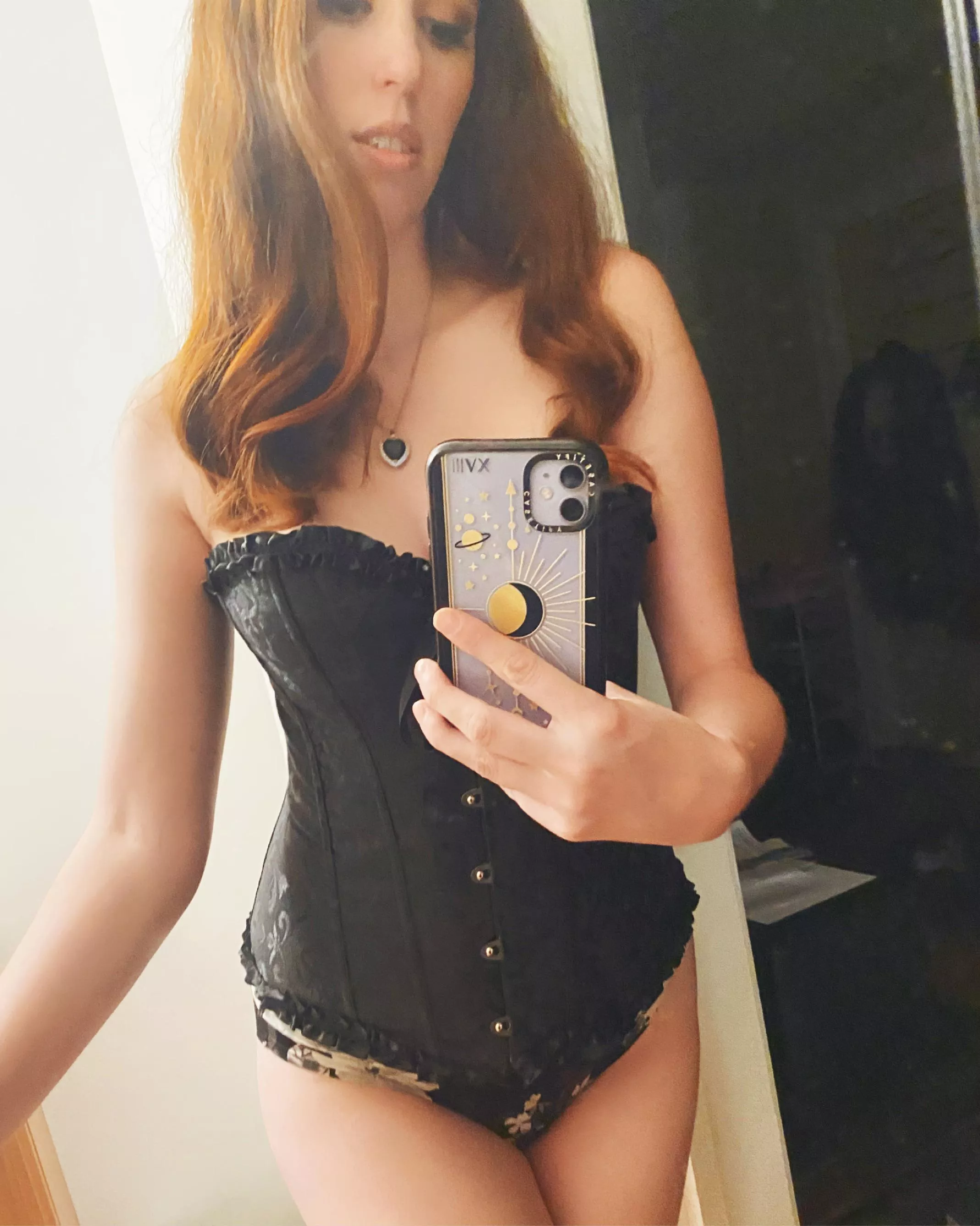 Trying on a new corset ..not sure if I like this one or not posted by TheVintageGinger