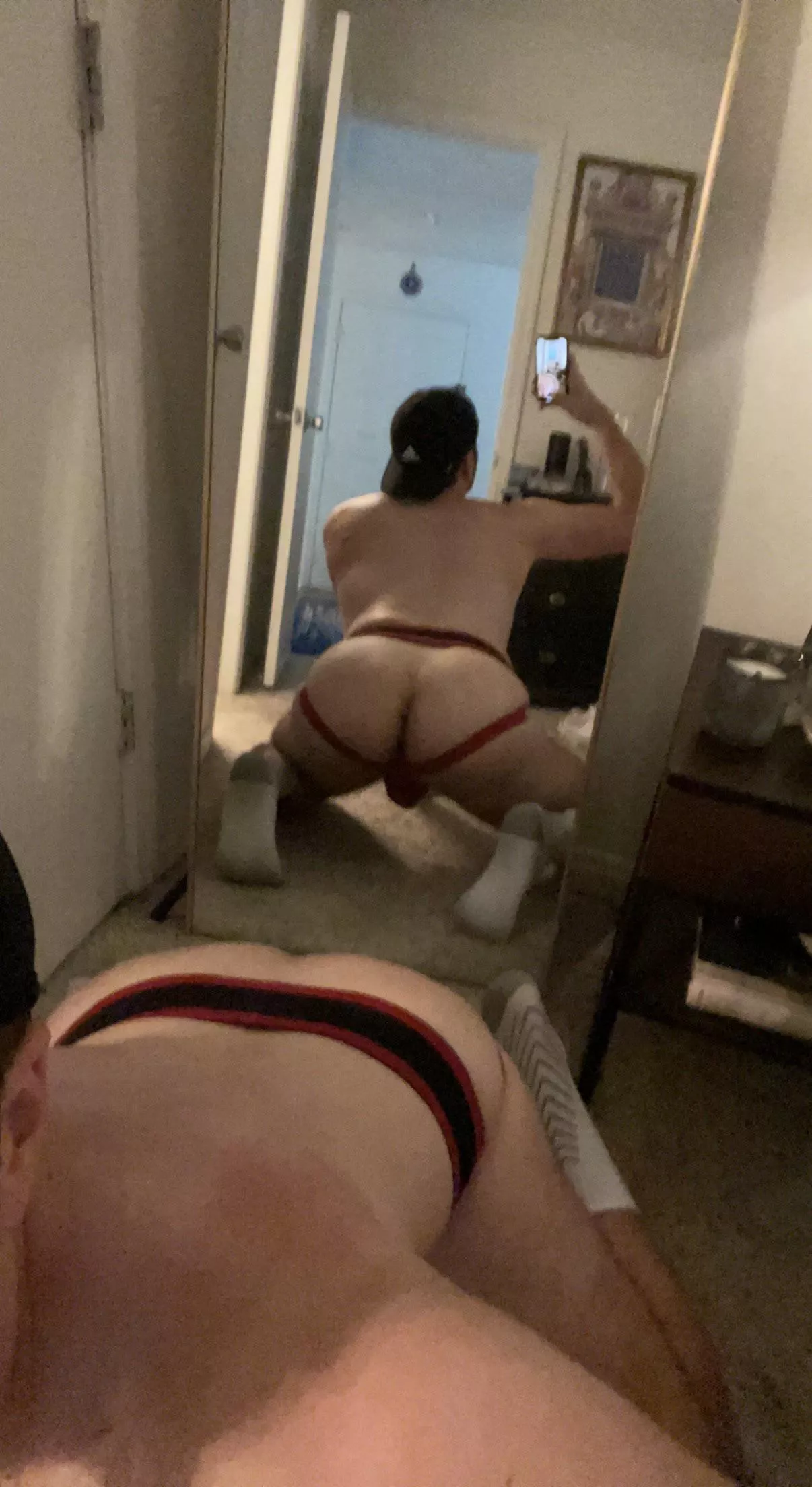 Trying on my new jock posted by flaming_giraffe_