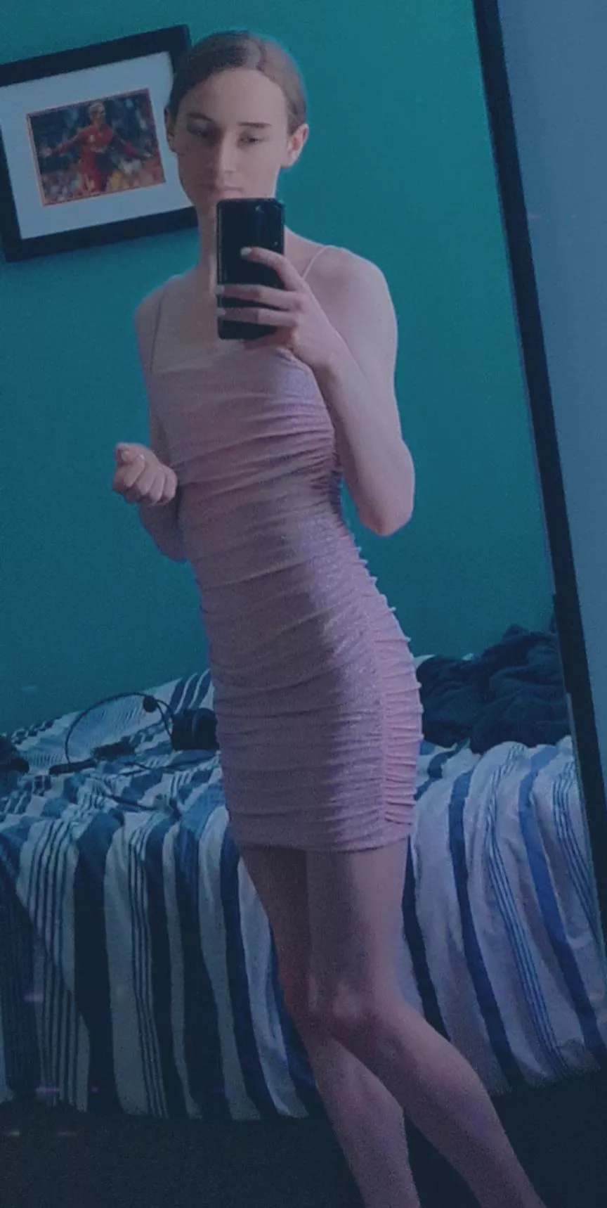 trying on new clubbing dress, ops? posted by ke1raaa