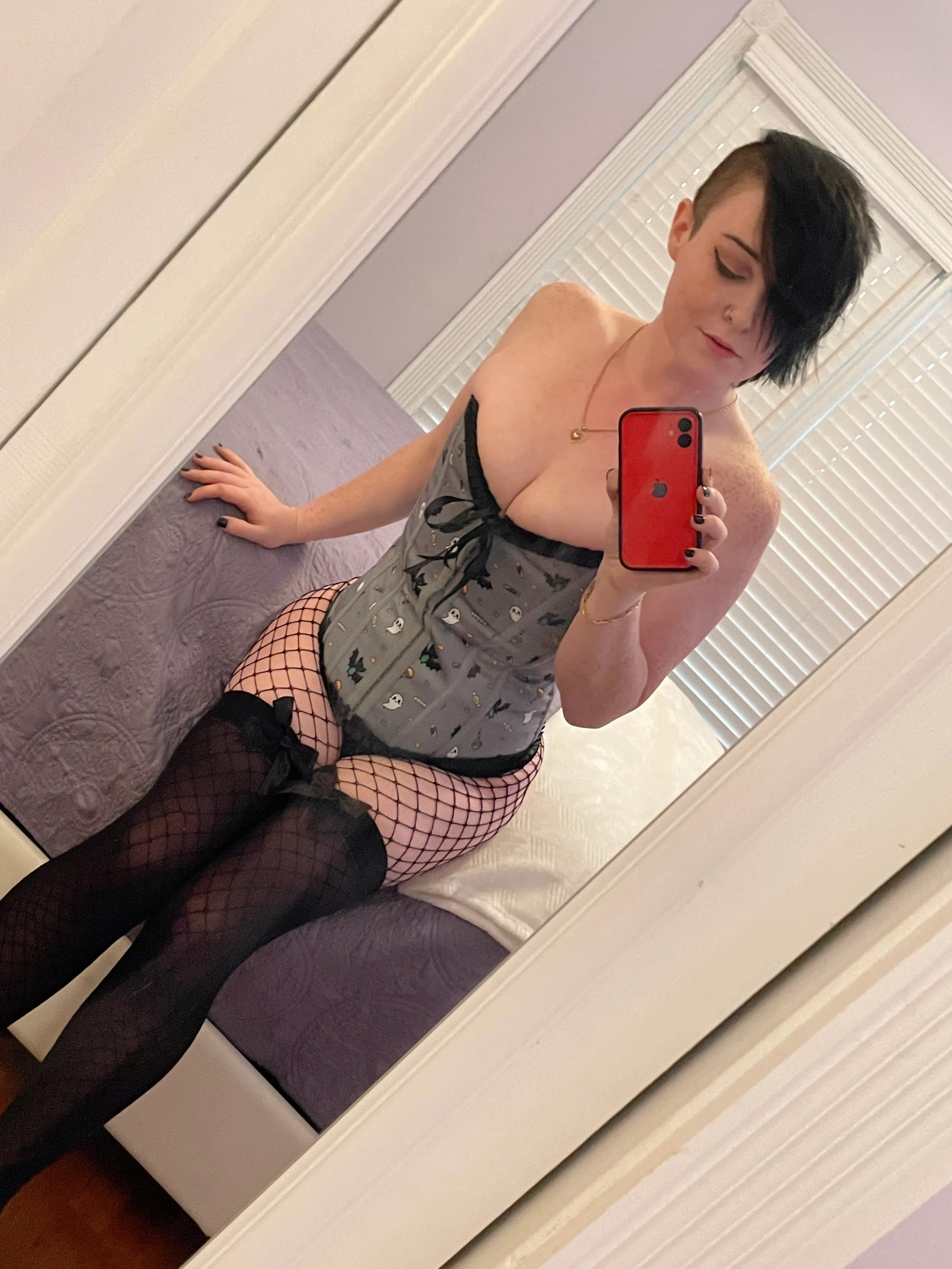 Trying out a bustier for the first time... posted by transfemale