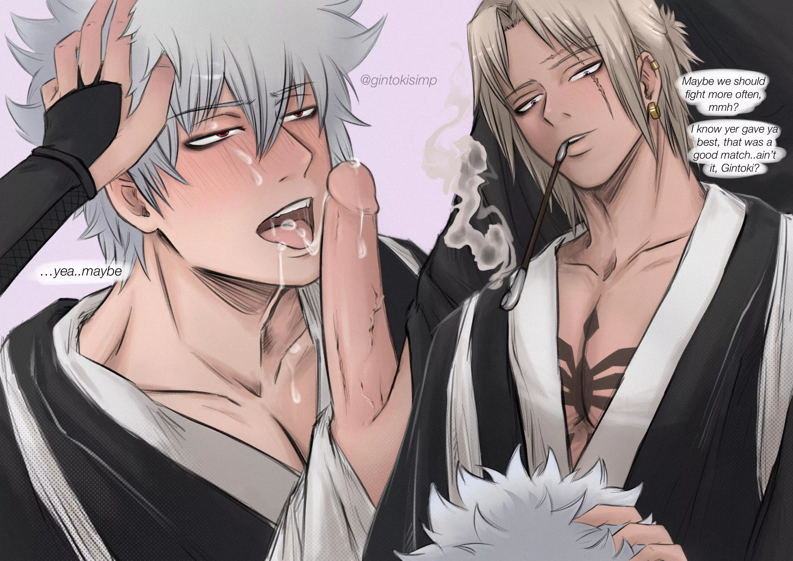 Tsukuo x Gintoki [Gintama] posted by Letterb0omb